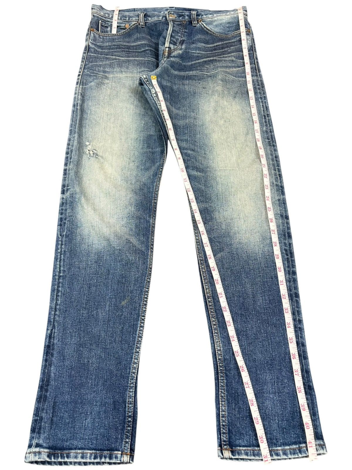 H&M Vintage H&M Selvedge Faded Distressed Jeans Size US 32 / EU 48 - 11 Thumbnail
