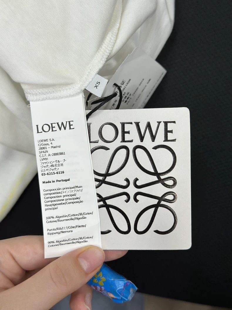 Loewe LOEWE White turtleneck T-shirt for ladies Size XS / US 0-2 / IT 36-38 - 6 Thumbnail