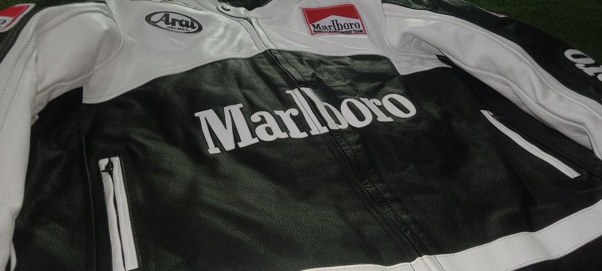 Vintage 90s Rare Marlboro Indian Motorcycle Leather Jacket
