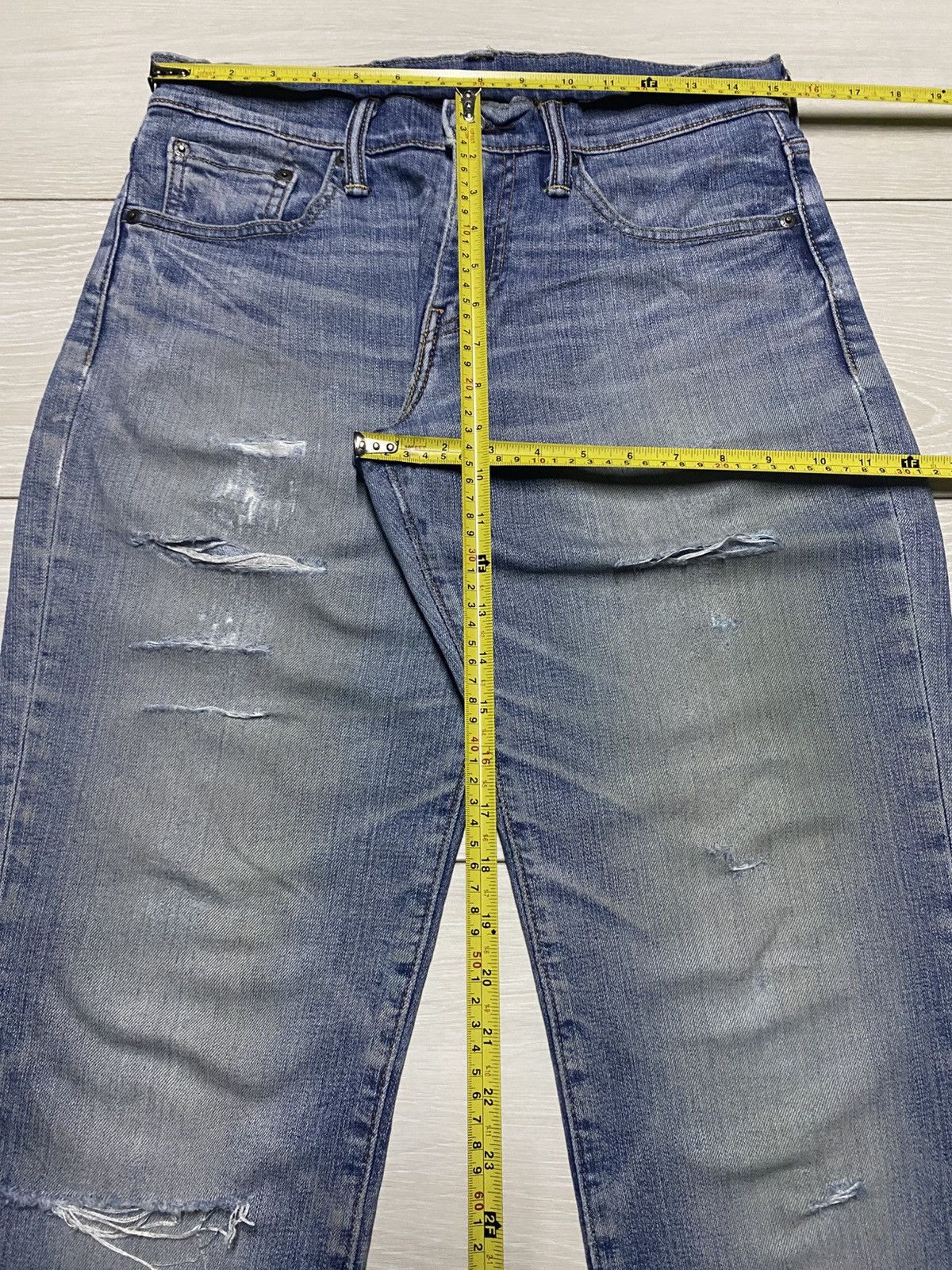Levi's Levis 511 Y2K Faded Wash Distressed Jeans Size US 30 / EU 46 - 13 Thumbnail