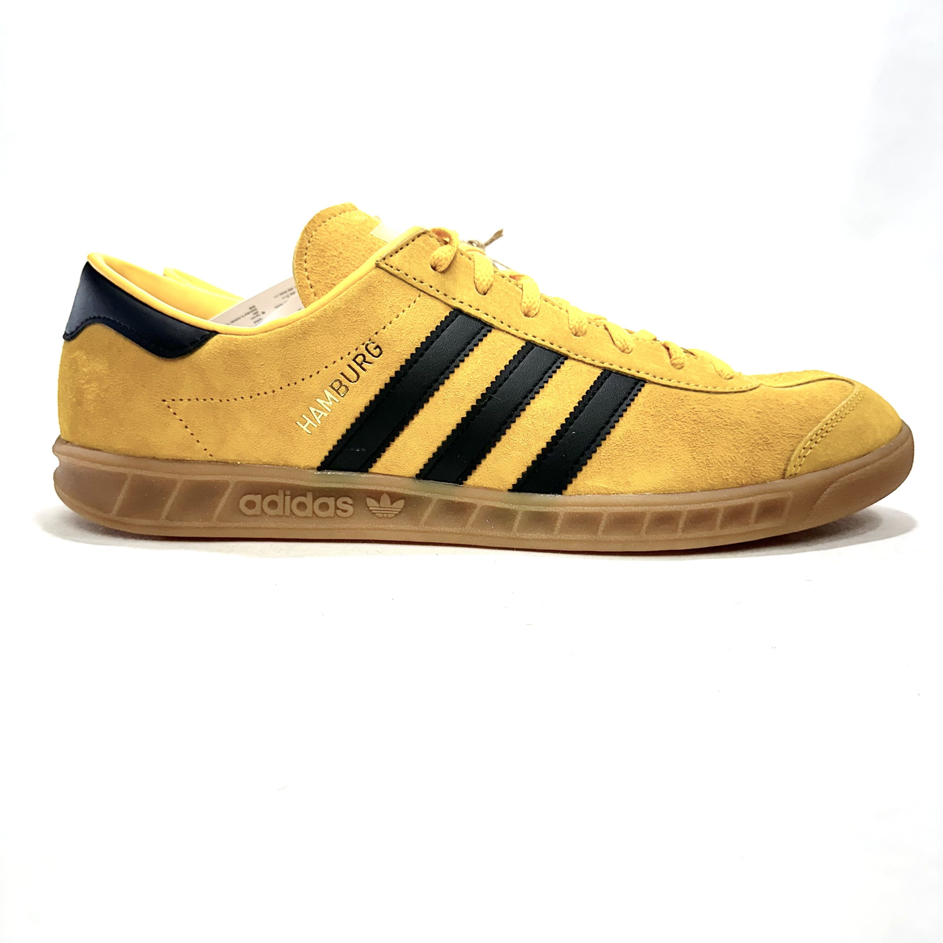 Adidas Adidas Hamburg Yellow and Black Suede Grailed