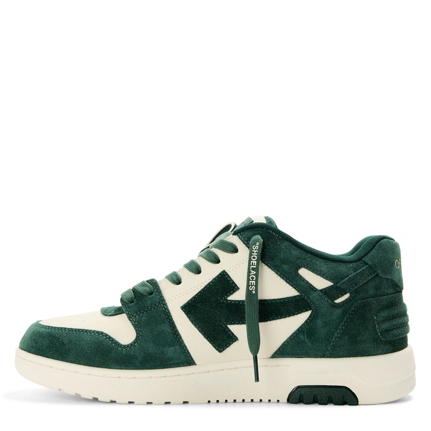 Off-White o1g2r1mq0226 Outofoffice Low-Top Trainers in Green/Ecru Size US 6 / EU 39 - 2 Thumbnail