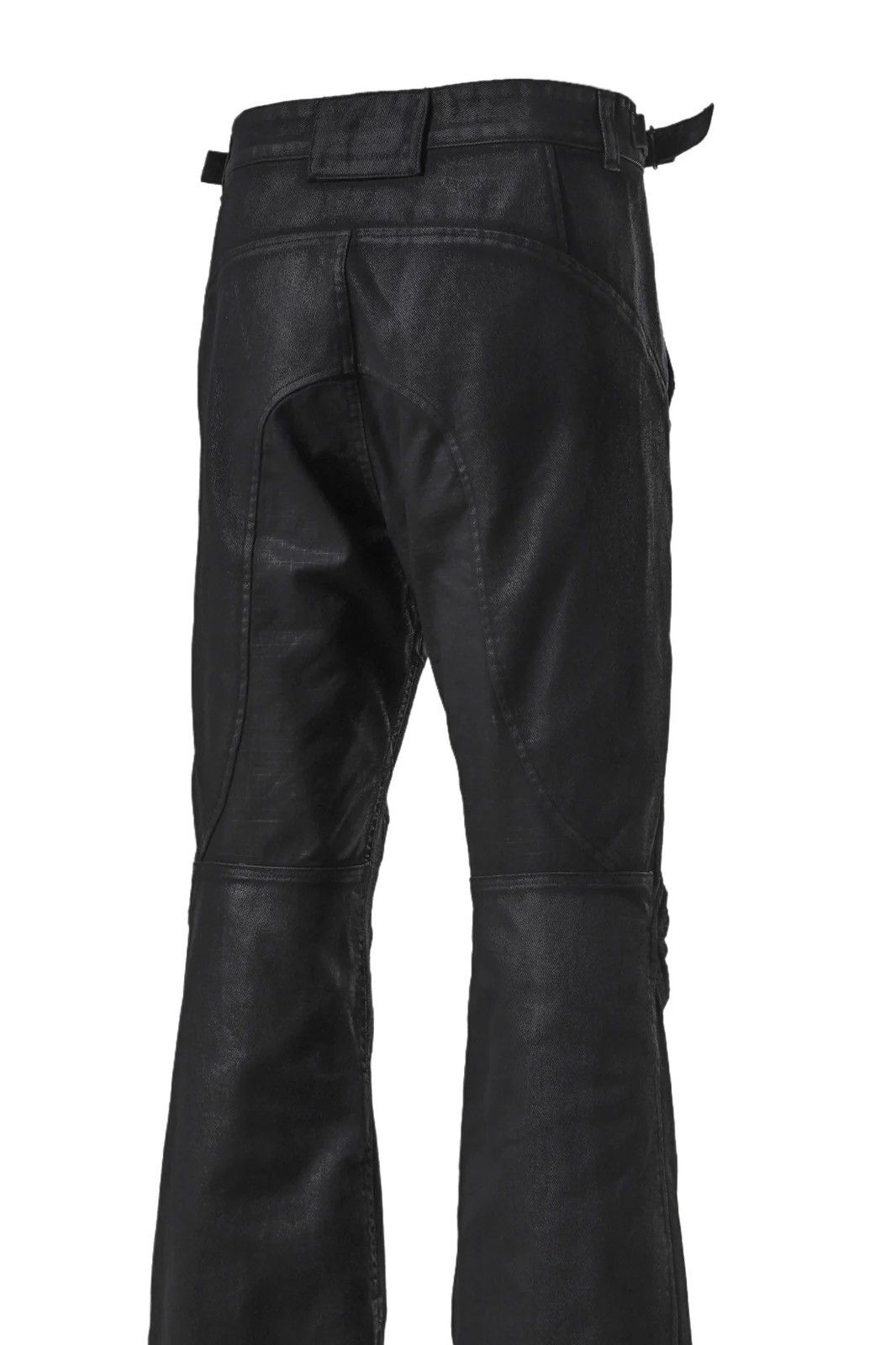 PROJECT G/R COATED BIKER ARMOURED FLARE PANTS Size 3
