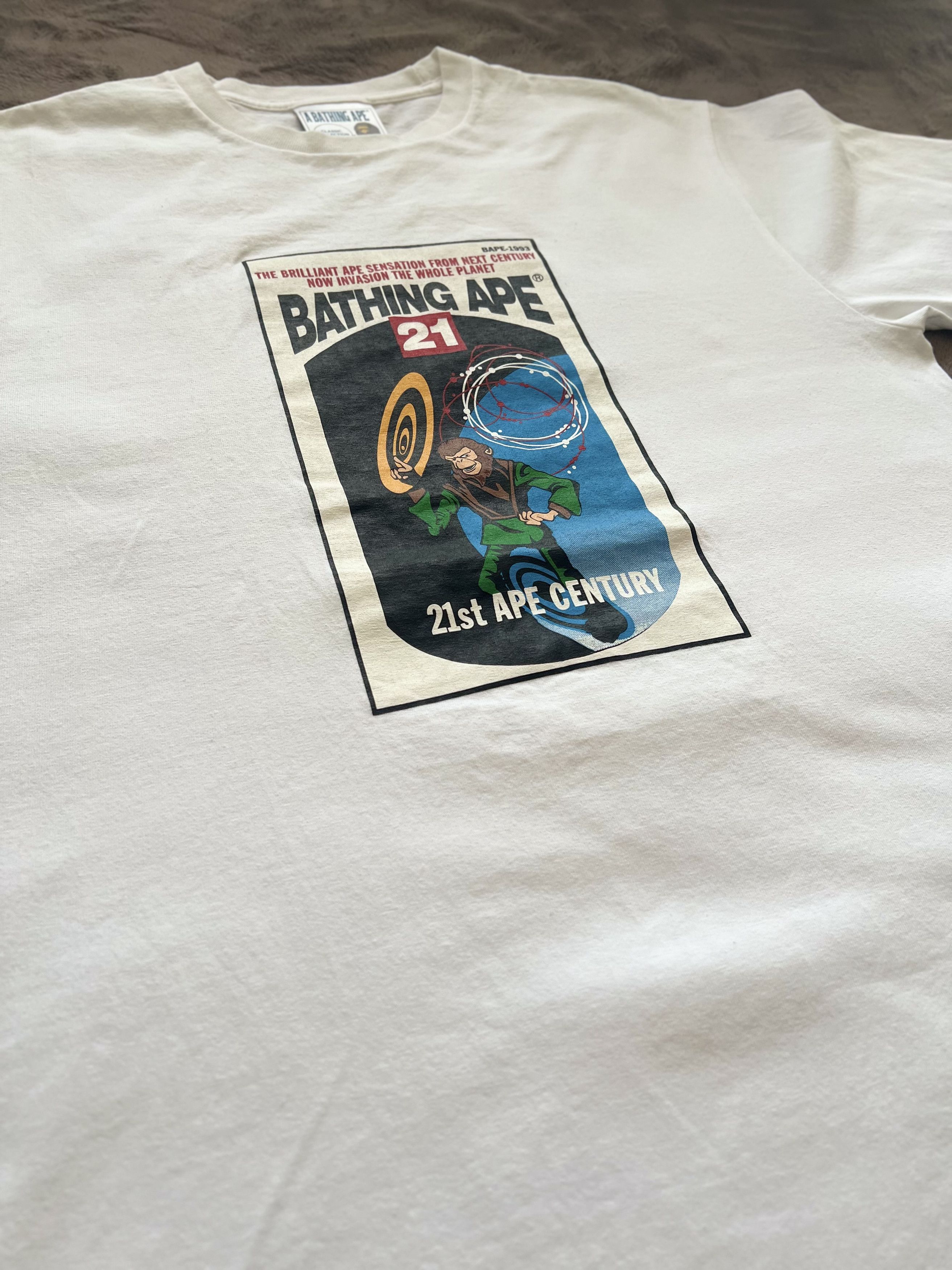 Bape BAPE BY A BATHING APE Printed T-shirt 21st APE CENTURY XL Size US XL / EU 56 / 4 - 2 Thumbnail