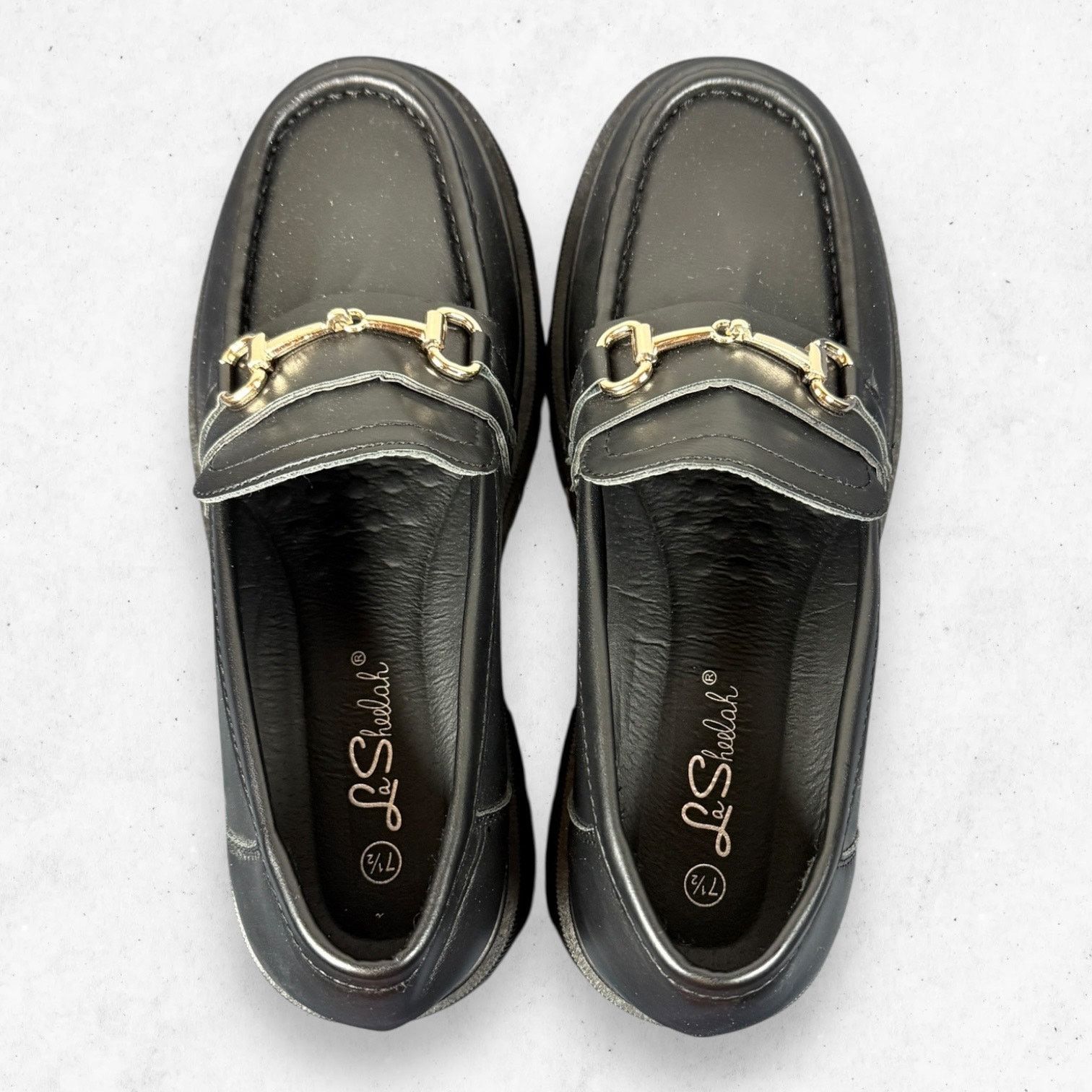 Other La Sheelah Chunky Platform Loafers Black Women's 7.5 Size US 7.5 / IT 37.5 - 8 Thumbnail
