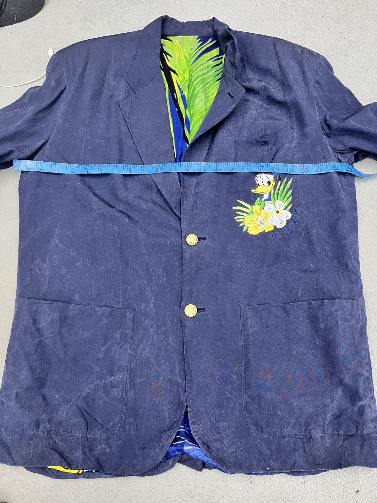 Iceberg × Vintage VTG ICEBERG 90s BLAZER JACKET DONALD DUCK Size US M / EU 48-50 / 2 - 11 Thumbnail