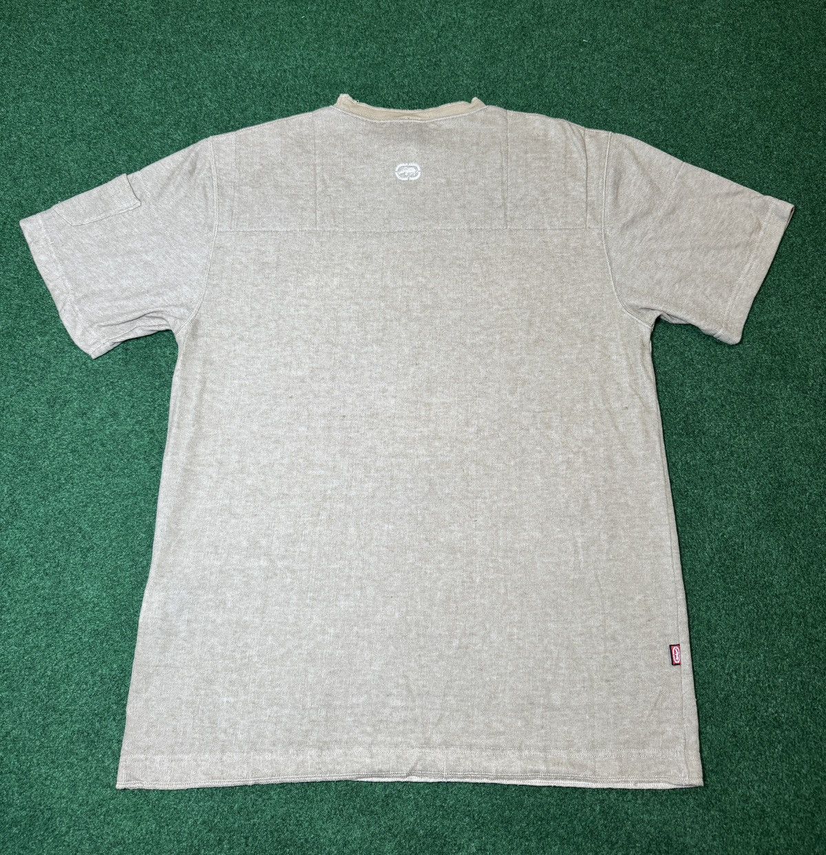Ecko Unltd. × Vintage Y2L Ecko UNLTD Denim Baggy Hip Hop Biege Sand T Shirt Size US L / EU 52-54 / 3 - 5 Thumbnail
