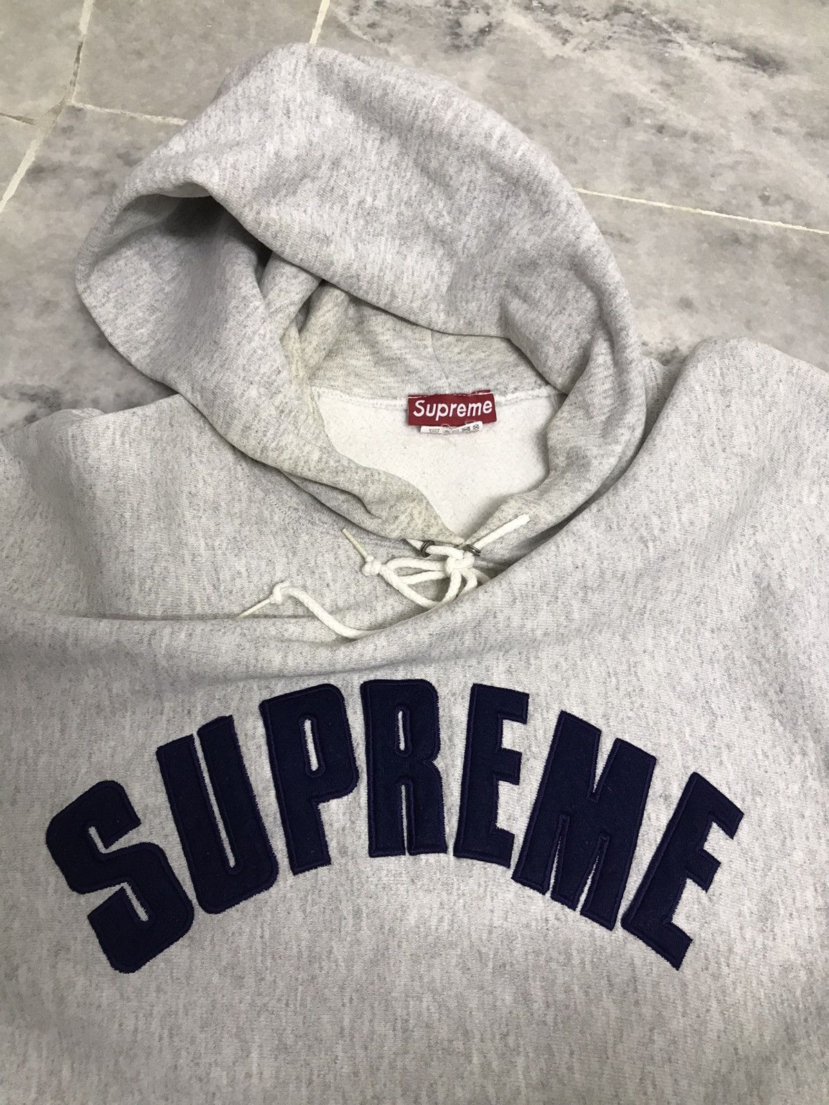 Supreme Supreme Hoodie Grey Sweatshirt Size US XL / EU 56 / 4 - 7 Thumbnail