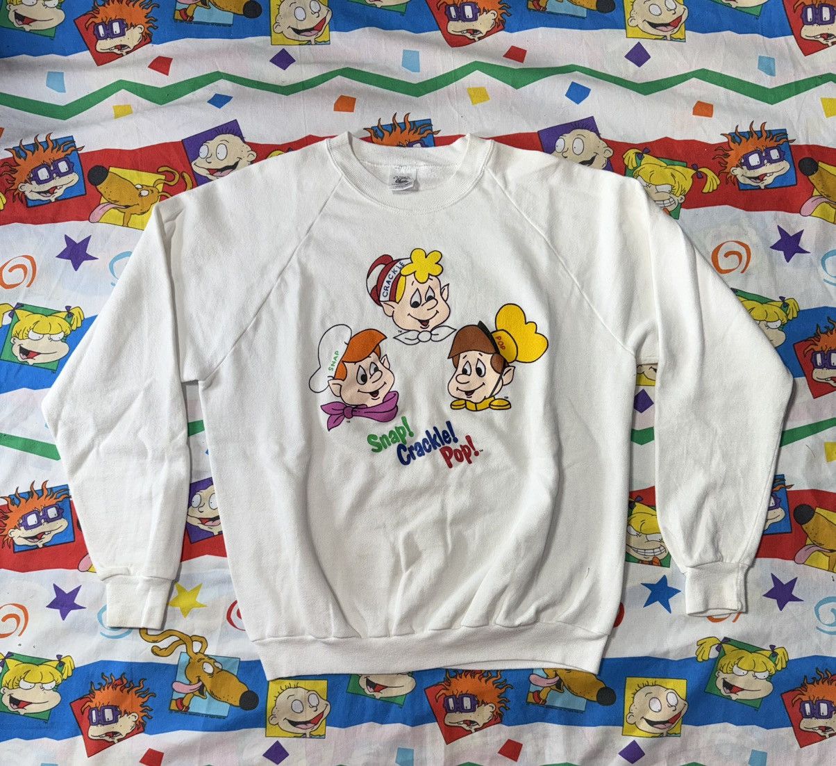 Jerzees VTG 90s Kellogg's Rice Krispies Promo Crewneck Sweatshirt Size US XL / EU 56 / 4 - 1 Thumbnail