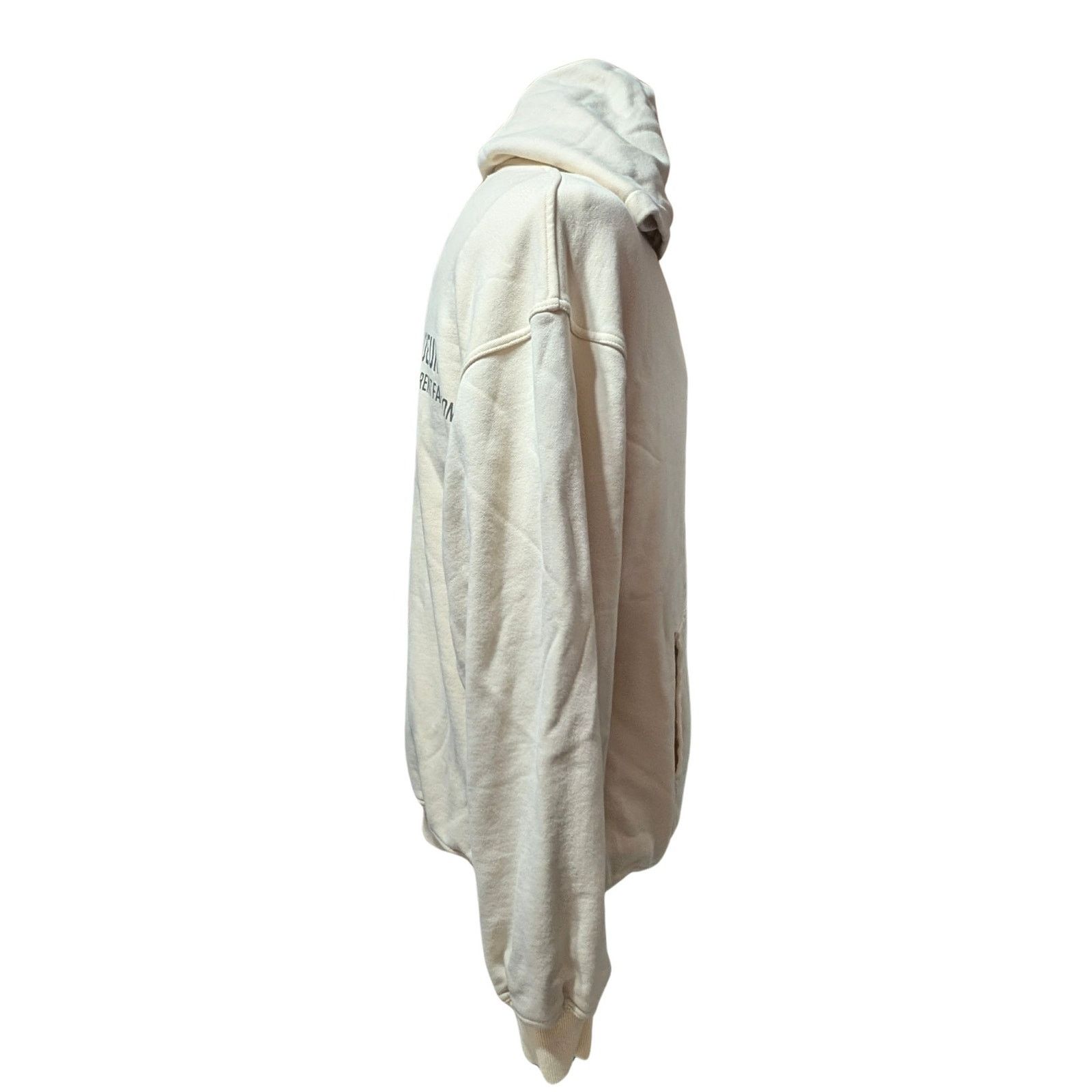 Unknown London De Rigueur 2022 Graphic Hoodie Cream Men’s Size S USED Size US S / EU 44-46 / 1 - 4 Thumbnail