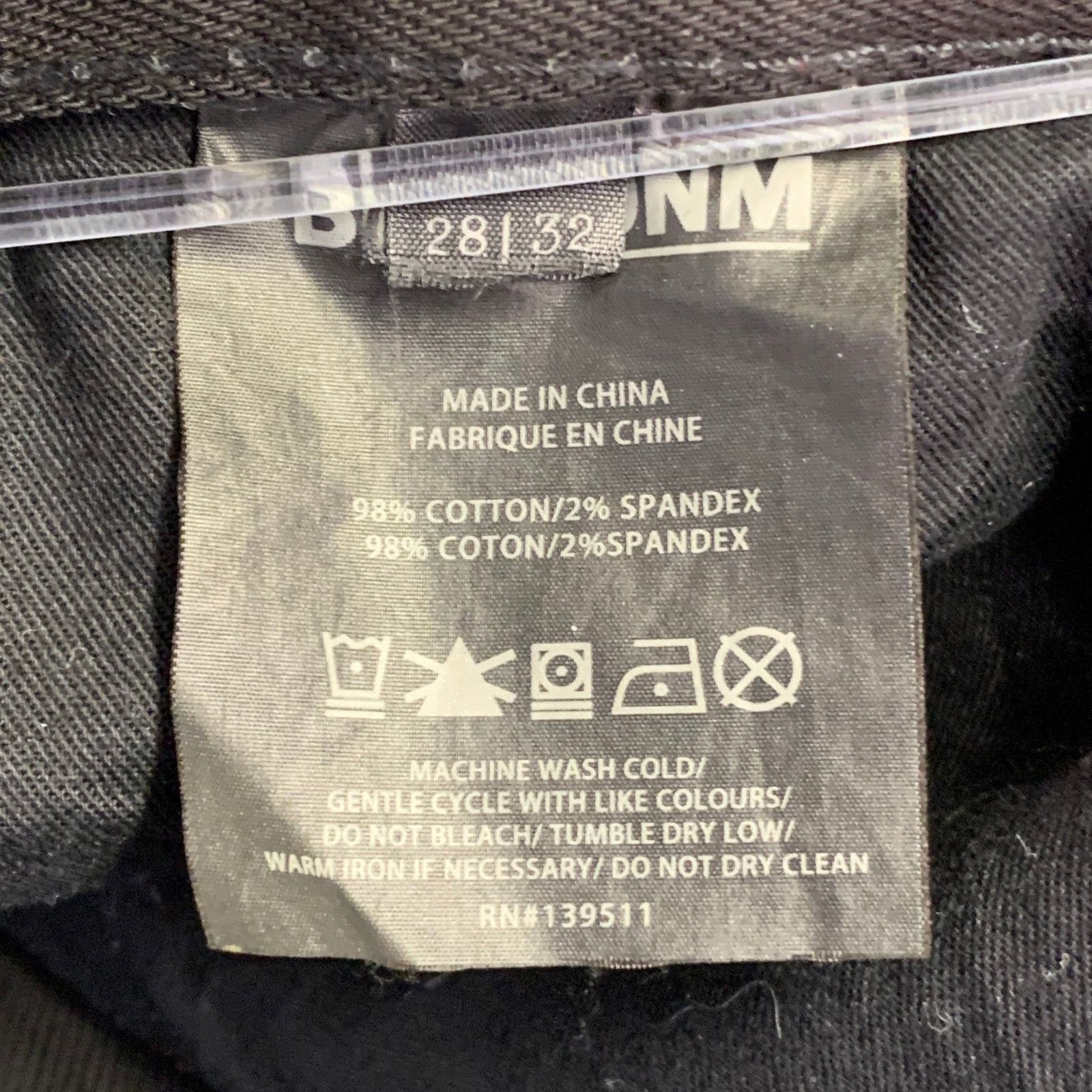 Blk Dnm BLK DNM Size 28 Black Cotton Blend Twill Slim Tapered Jeans Size US 28 / EU 44 - 5 Thumbnail