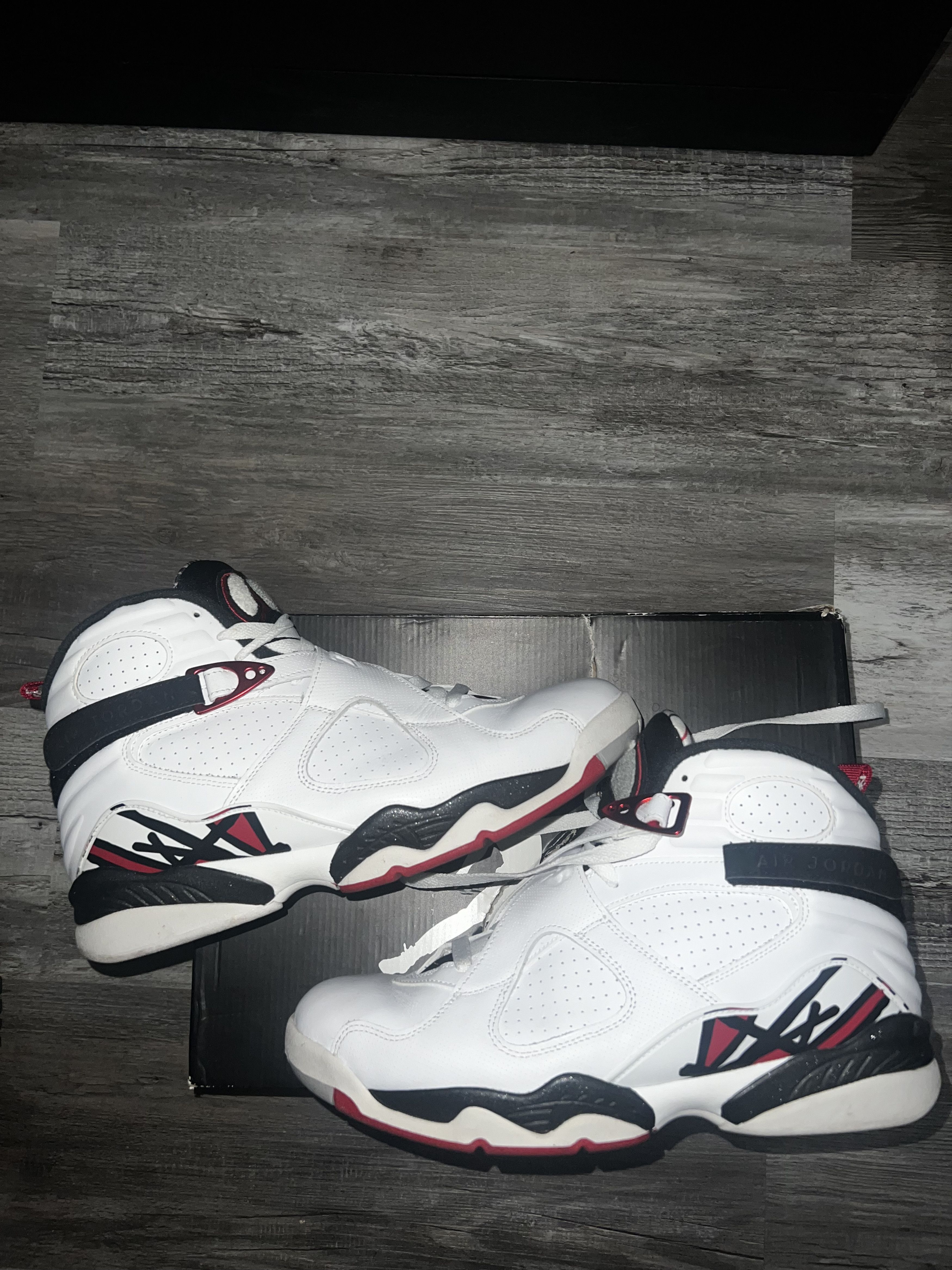 image of Jordan Nike Jordan 8 Alternate Retro Shoes in White, Men's (Size 10)