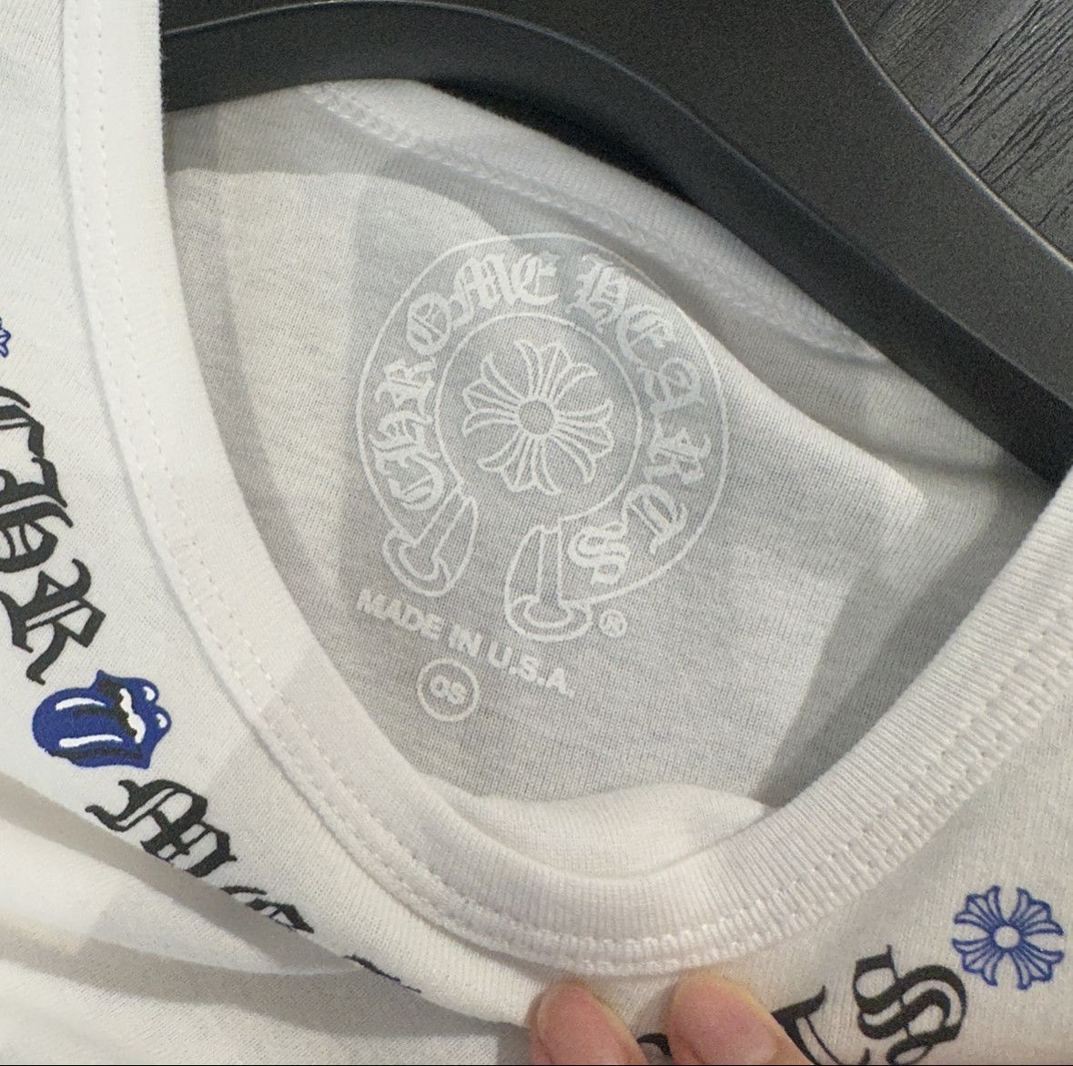 Chrome Hearts × The Rolling Stones Chrome Hearts Rolling Stones Neck Logo Baby Short Tee Size ONE SIZE - 5 Thumbnail