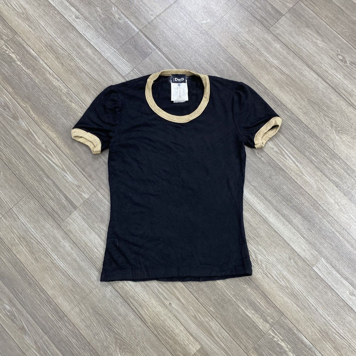Dolce & Gabbana 1990s Vintage Dolce & Gabbana Ringer Tee Sexy Luxury Size US XS / EU 42 / 0 - 1 Thumbnail