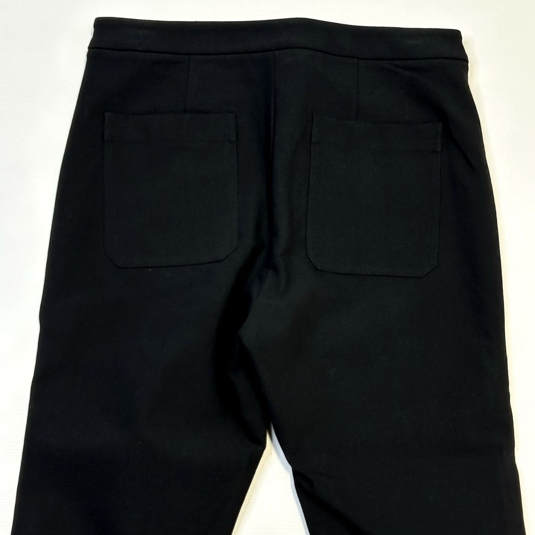 Vince Vince Dress Pants Womens Size 6 Side Zip Black Cotton Nylon Blend Pockets Size 28" / US 6 / IT 42 - 3 Thumbnail