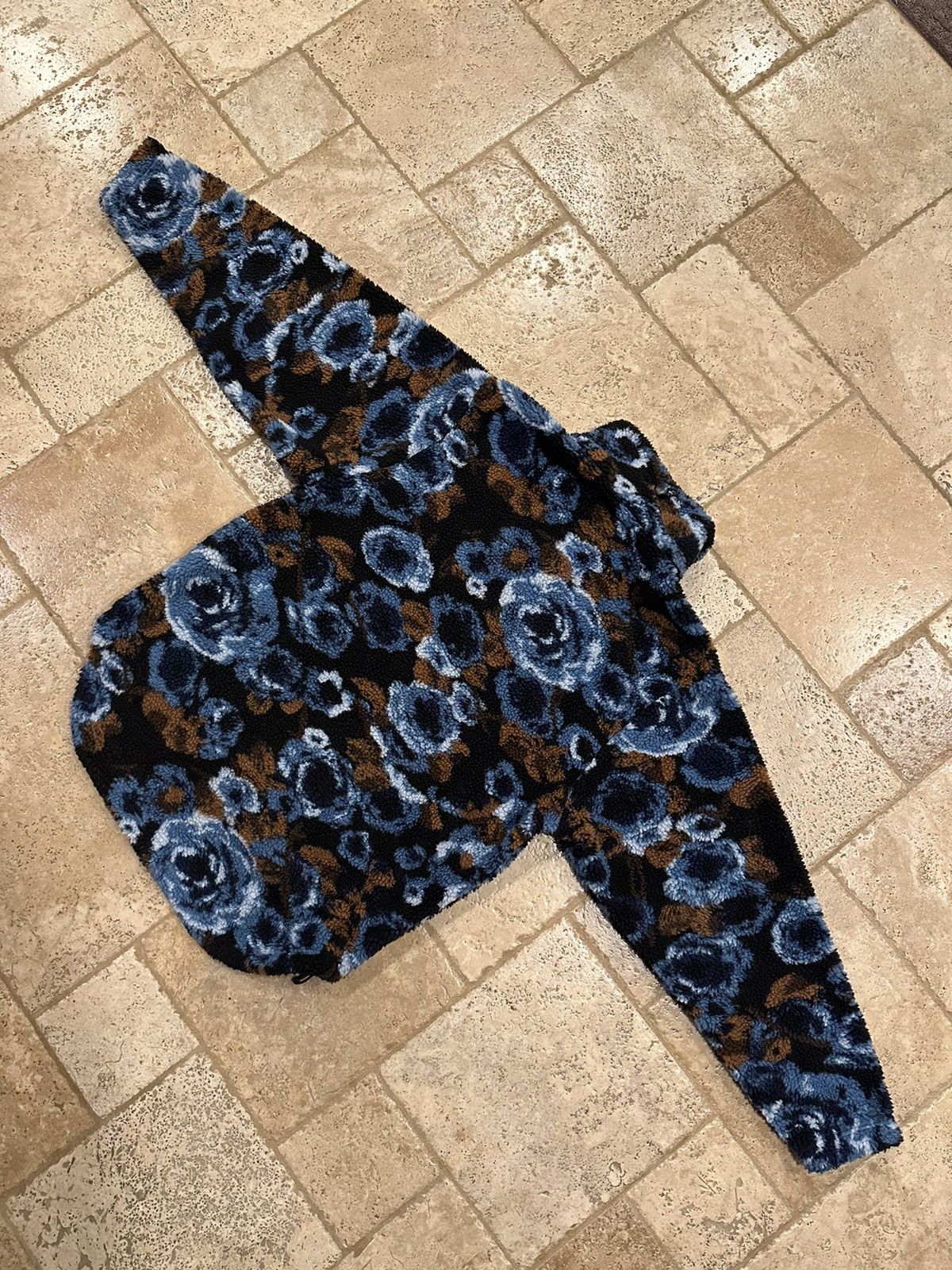 Martine Rose × Napapijri Martine Rose x Napapijri AW18 Blue Jacquard Floral Fleece Size US M / EU 48-50 / 2 - 11 Thumbnail