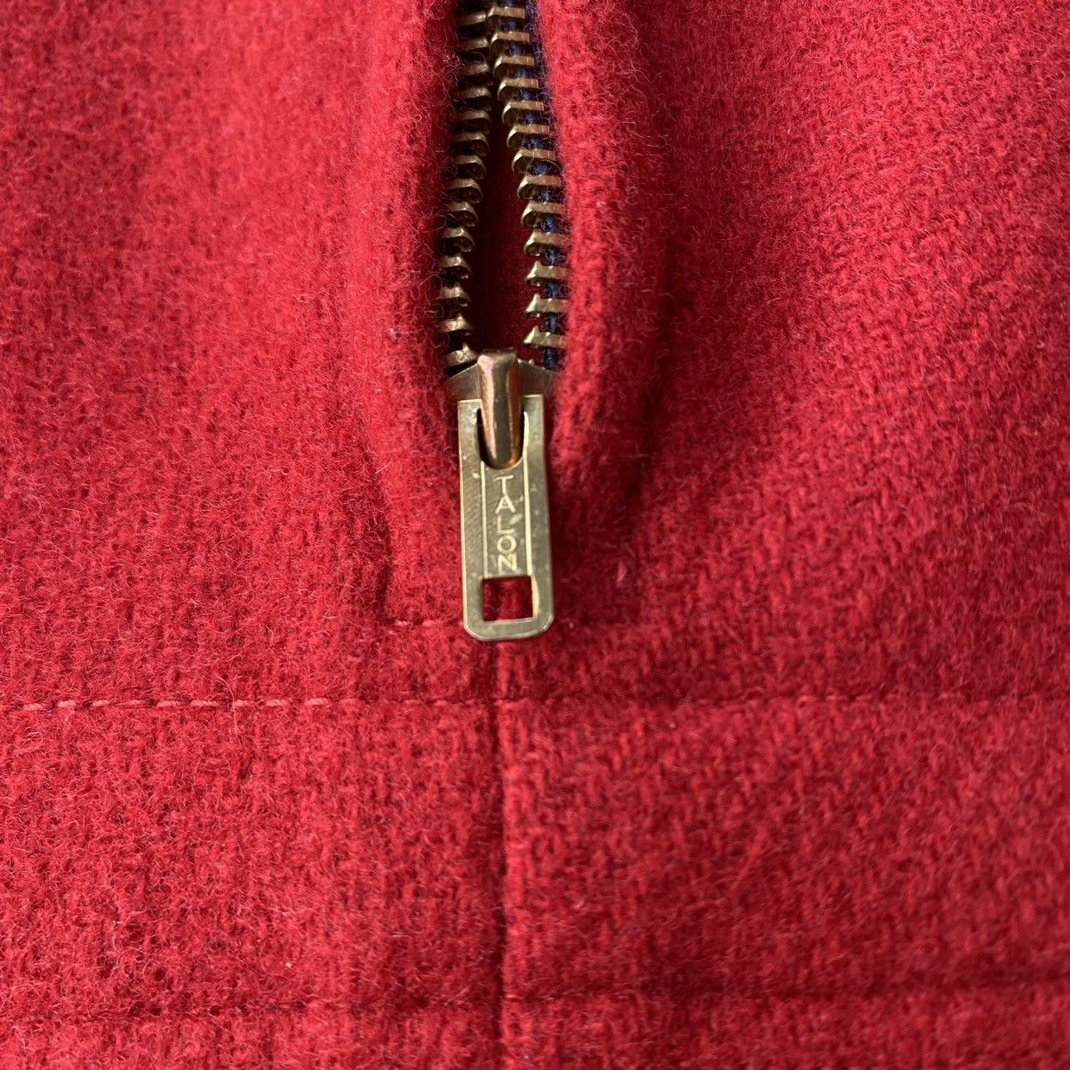 Warehouse Warehouse Pullover Wool Melton Jacket Side Zipper Talon USA Size US S / EU 44-46 / 1 - 22 Thumbnail