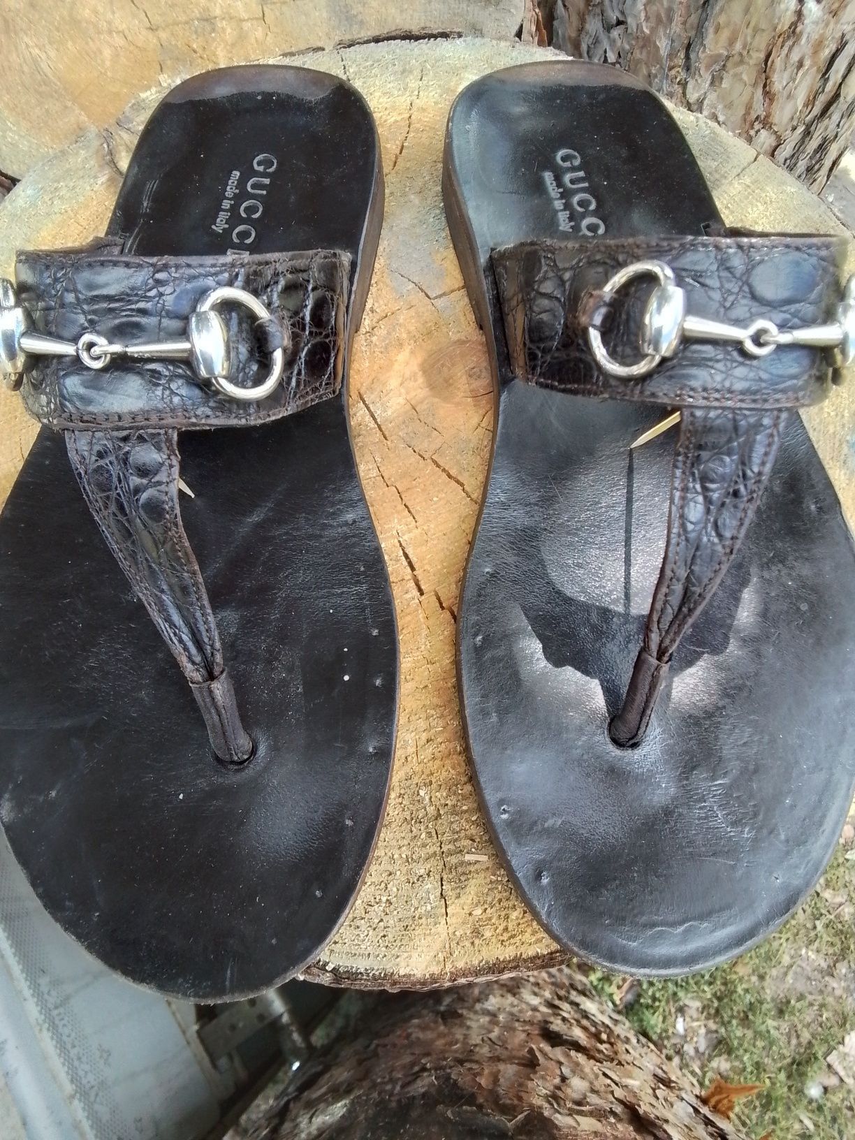 Gucci Gucci Leather Slippers Shoes Size US 7.5 / IT 37.5 - 3 Thumbnail