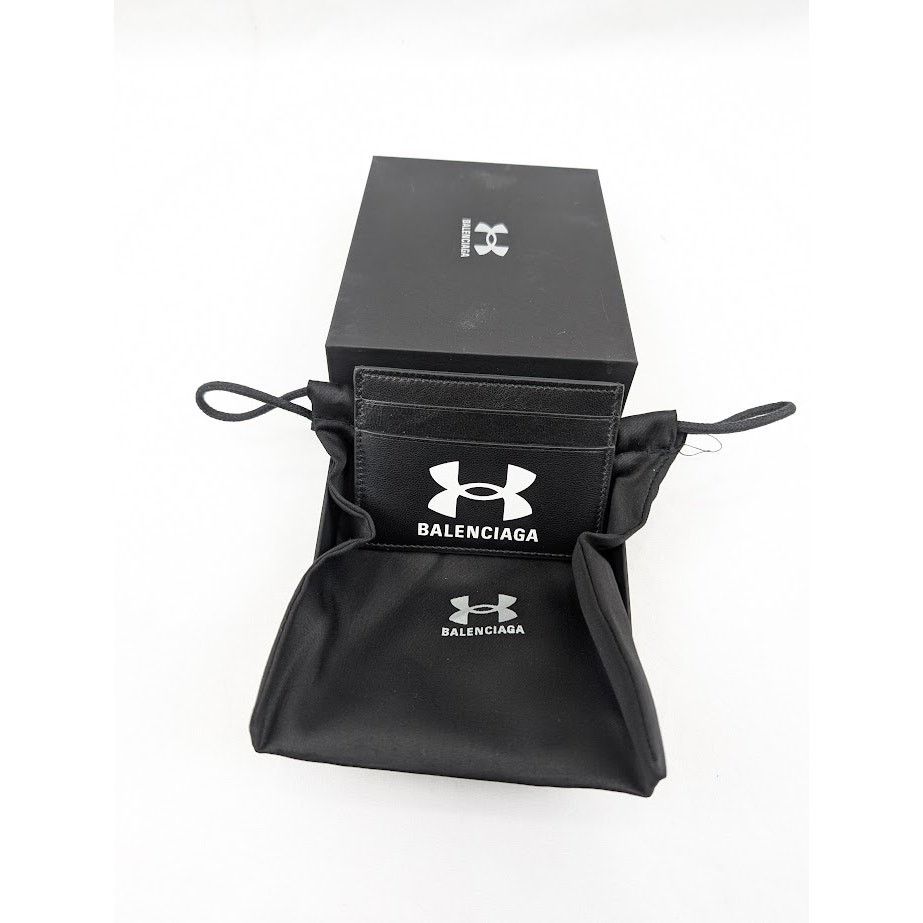 Balenciaga × Under Armour o1rshd1 Q:3 / Size: OS Smooth Leather Cardholder in Black Size ONE SIZE - 9 Thumbnail