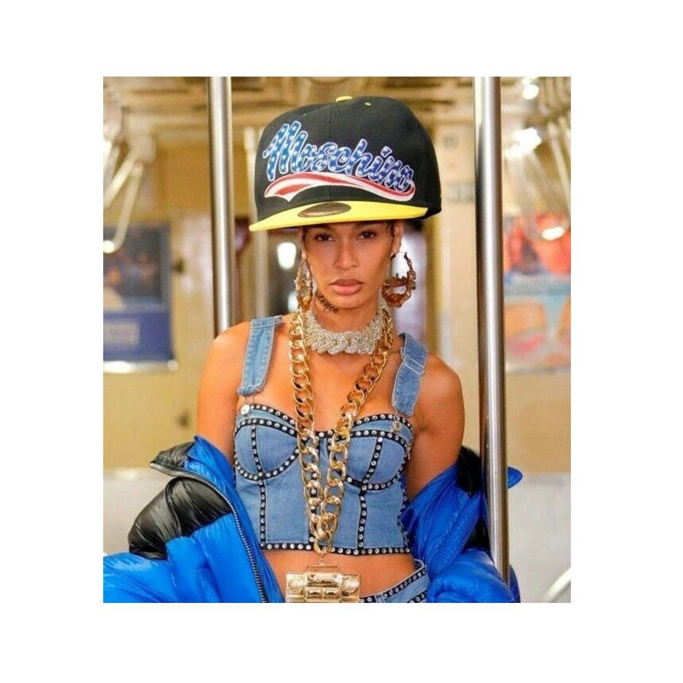 Moschino MOSCHINO Couture Jeremy Scott OVERSIZED GIGANTIC LOGO HAT Size ONE SIZE - 11 Thumbnail