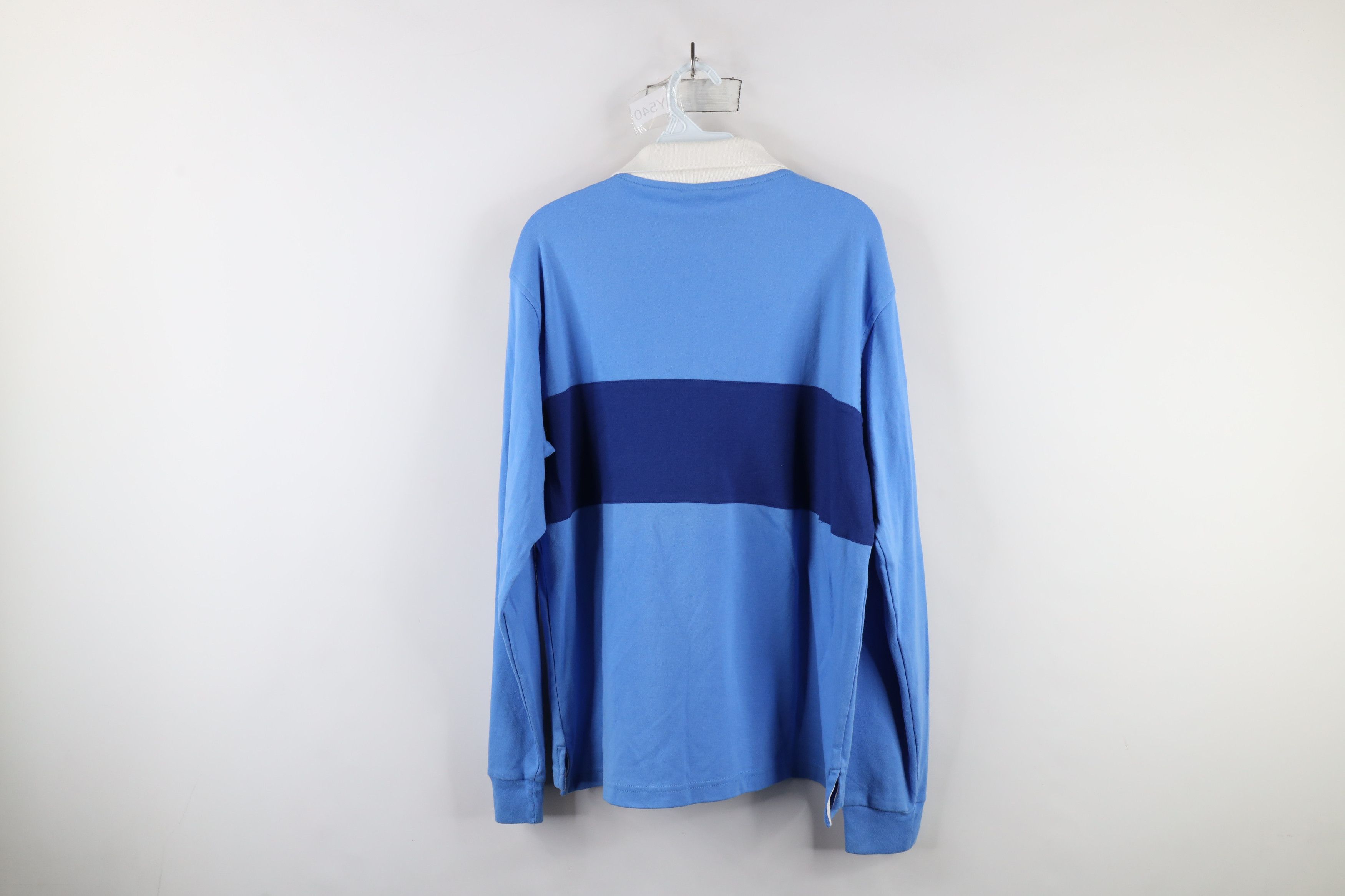 Vintage Vintage 90s Streetwear Block Long Sleeve Rugby Polo Shirt Size US L / EU 52-54 / 3 - 11 Thumbnail
