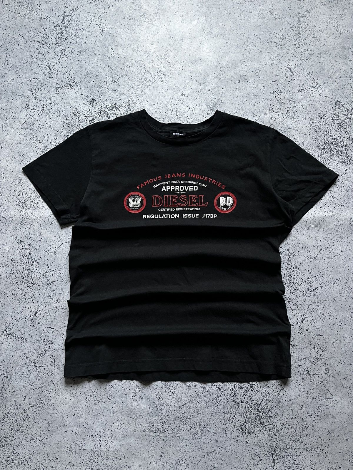 Diesel Vintage Diesel Big Logo T-shirt Black Tee Y2K Size US M / EU 48-50 / 2 - 1 Thumbnail