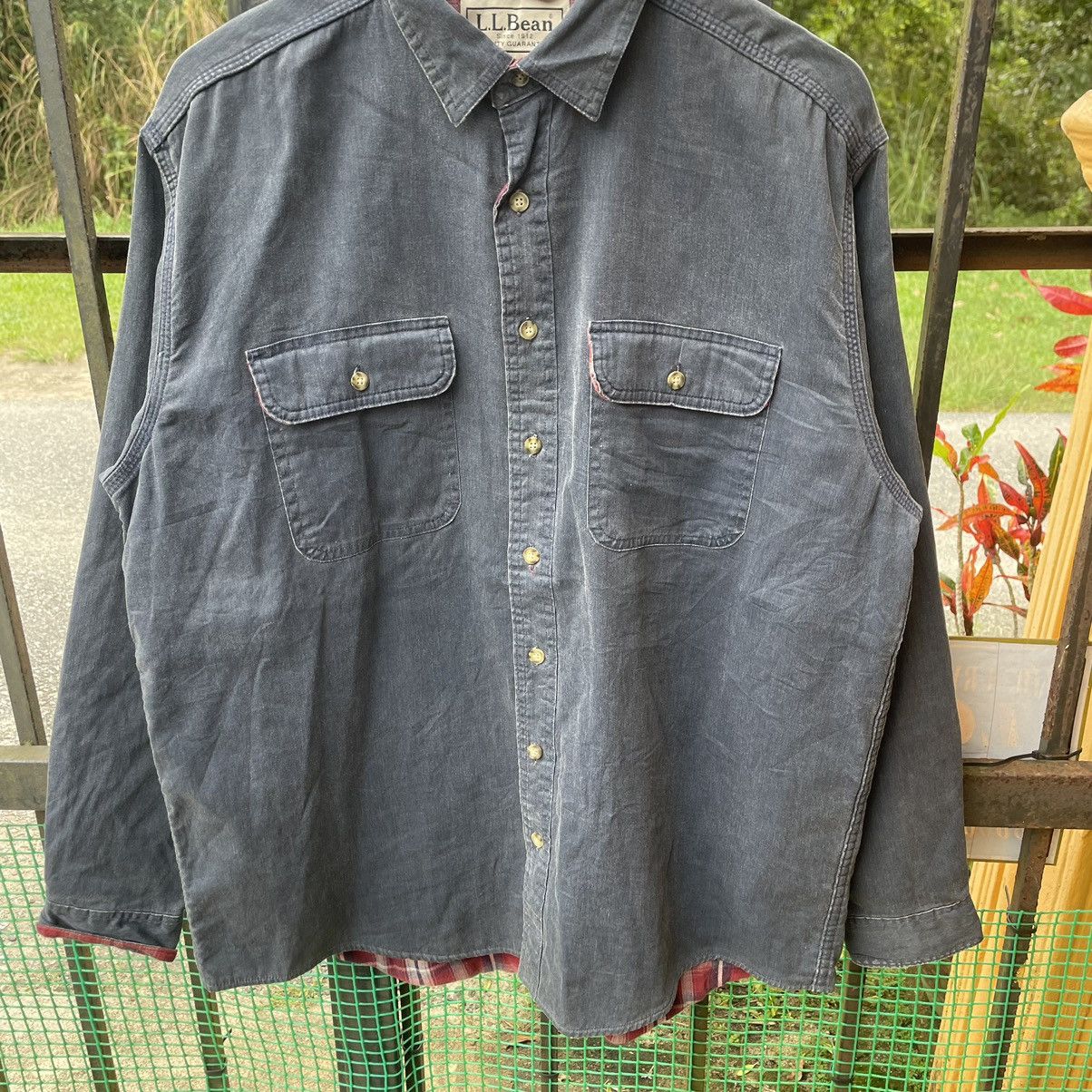 L.L. Bean × Vintage 🔥Vintage L.L.Bean Double Pocket Checkerd Inside Chore Jacket Size US L / EU 52-54 / 3 - 4 Thumbnail