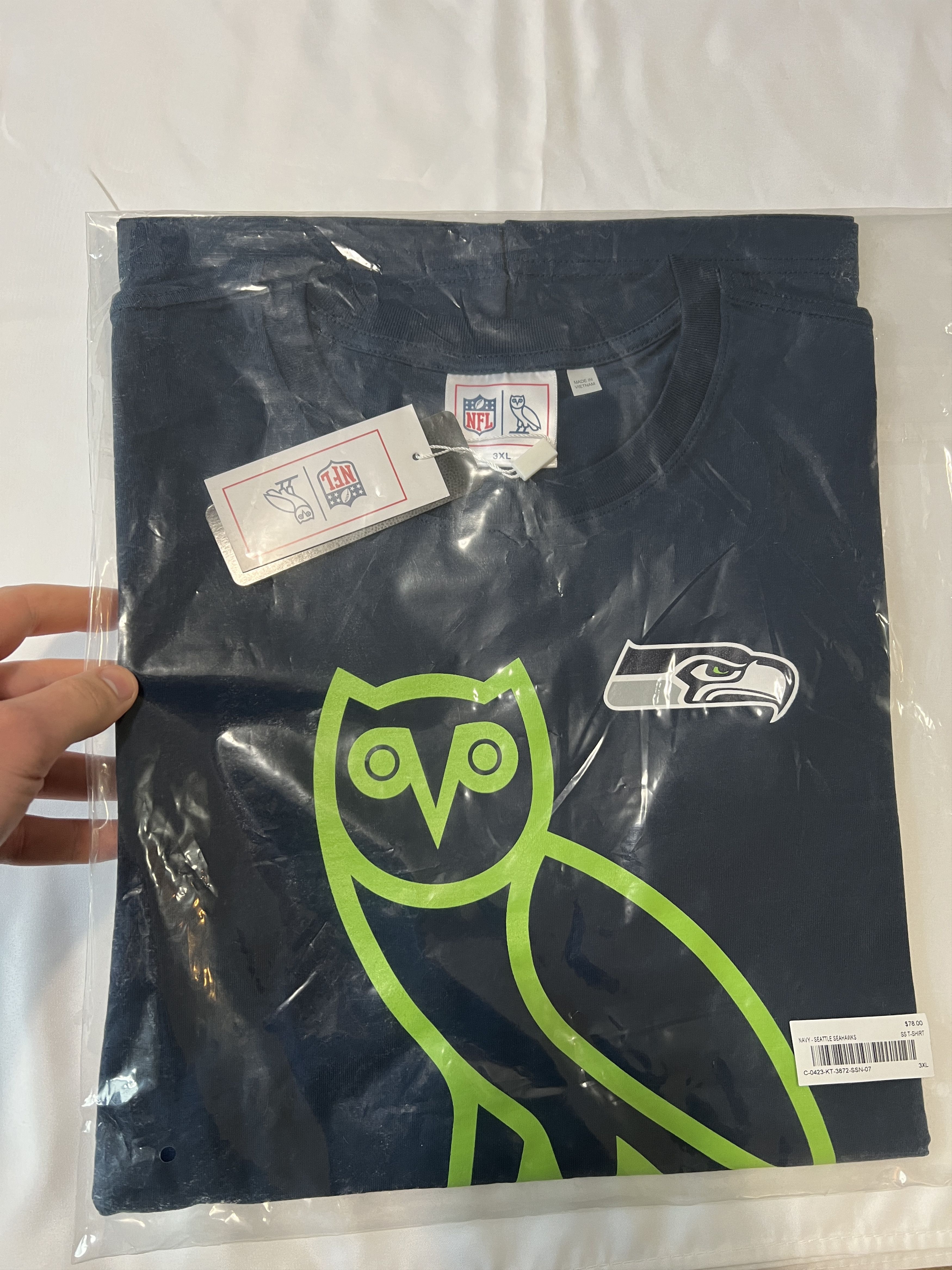 Drake OVO x NFL SEATTLE SEAHAWKS OG T-SHIRT XXXL Size US XXL / EU 58 / 5 - 3 Thumbnail