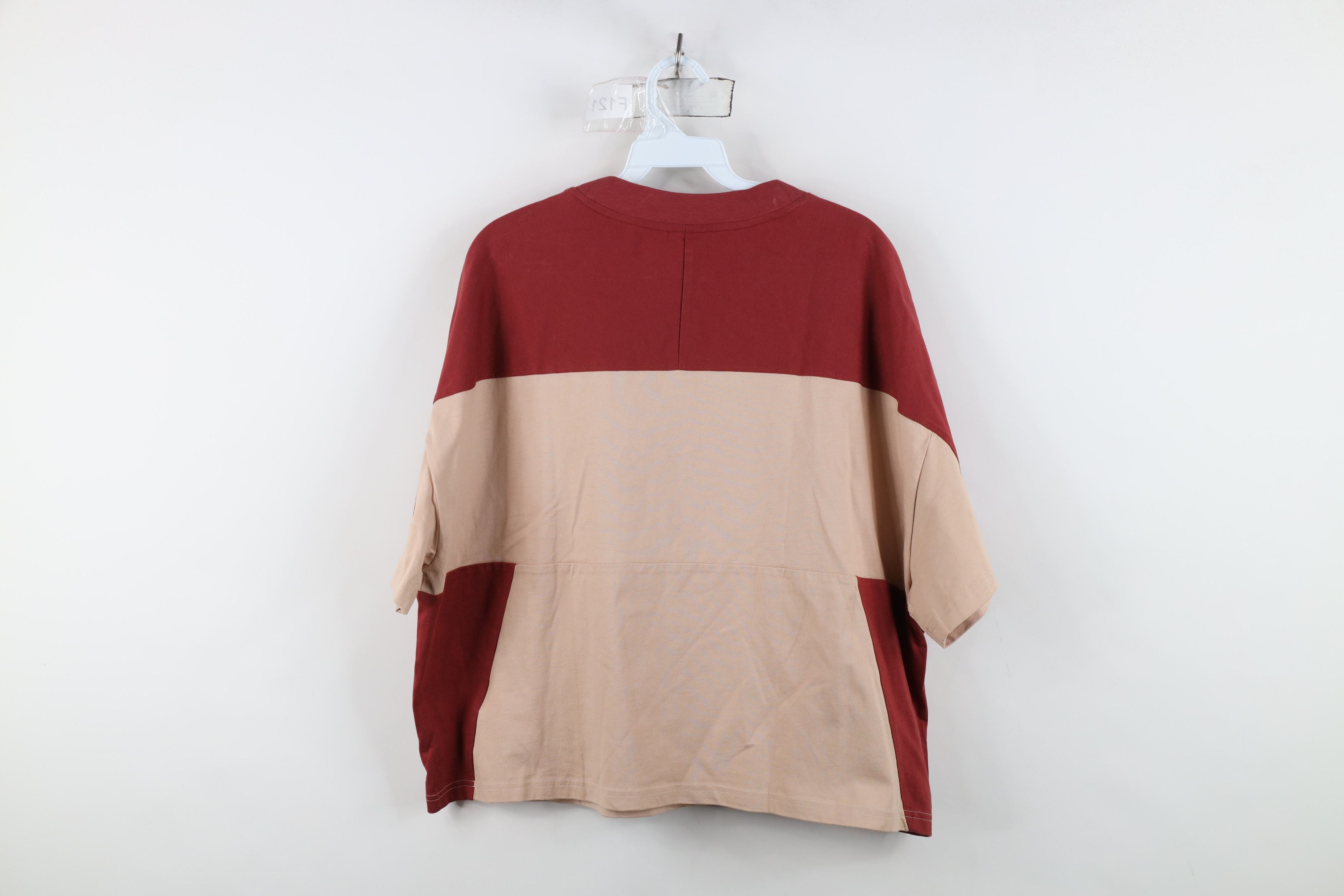 Adidas Y2K Adidas Big Logo Color Block Cropped Boxy Fit T-Shirt Size L / US 10 / IT 46 - 12 Thumbnail
