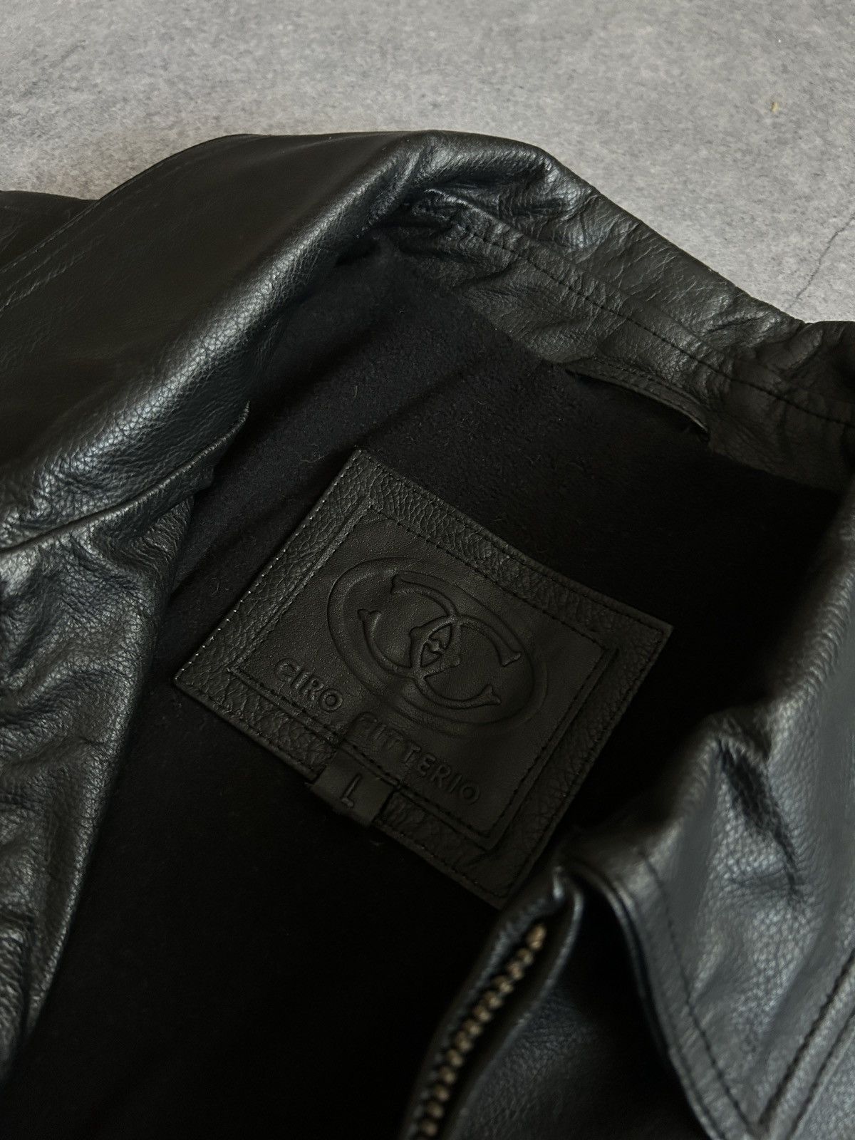 Genuine Leather Vintage Ciro Citerrio factur leather jacket mens y2k Size US L / EU 52-54 / 3 - 7 Thumbnail