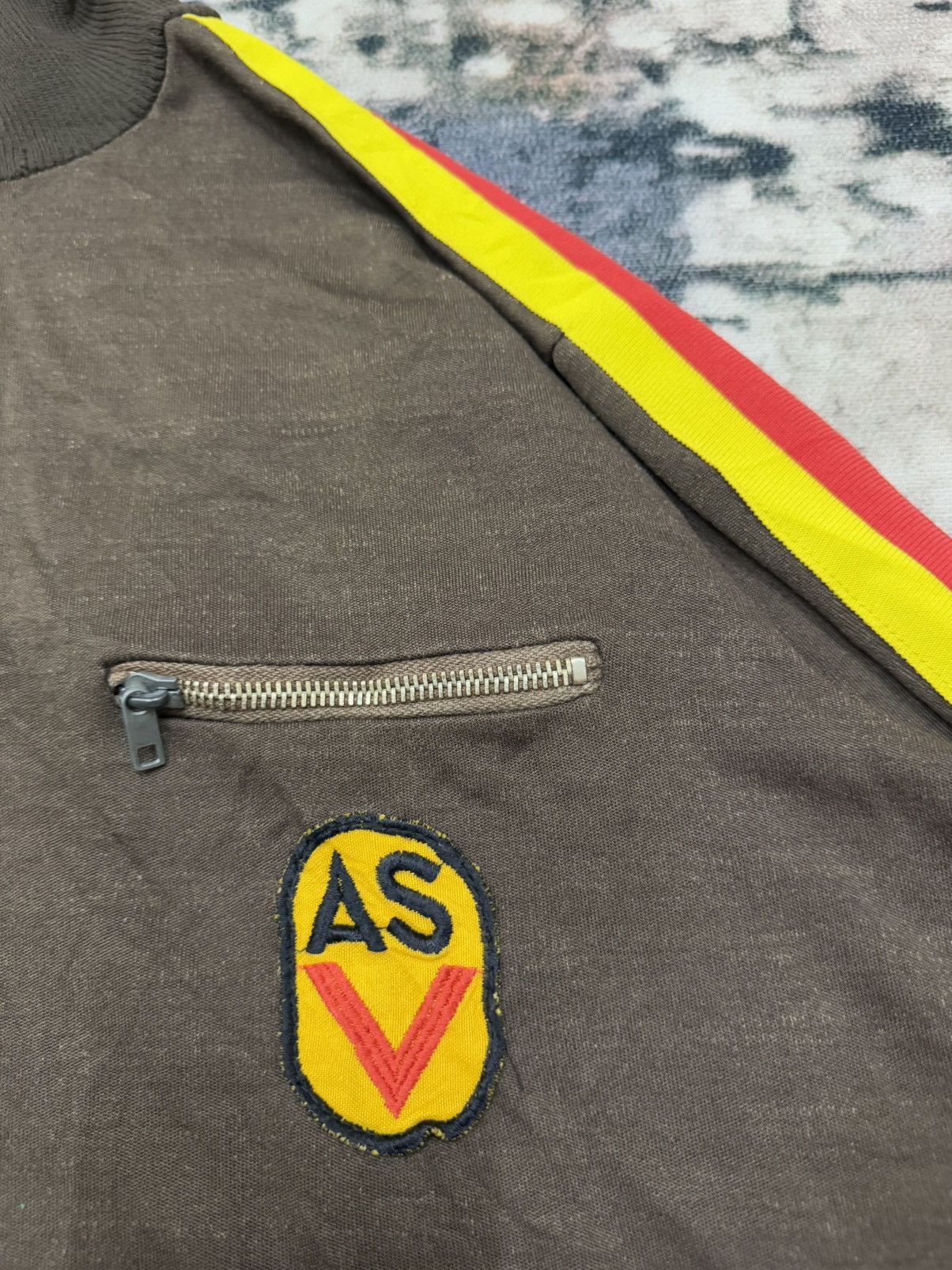 Vintage Vintage 70s MILITARY WESTGERMANY TRACKTOP HALFZIPPER SWEETER Size US S / EU 44-46 / 1 - 8 Thumbnail