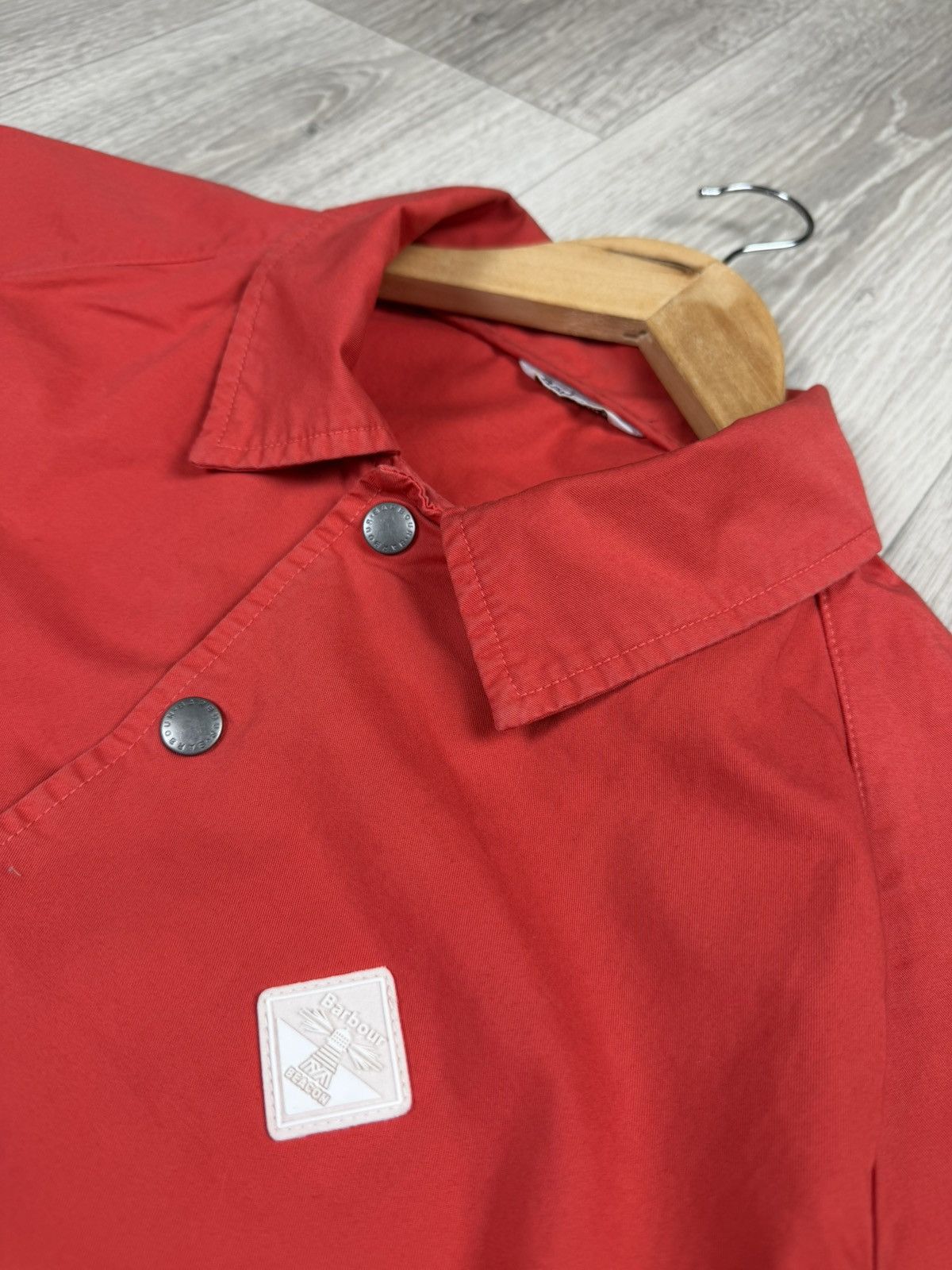 Barbour Barbour Beacon Coach Casual Red Overshirt Jacket Size S Size US S / EU 44-46 / 1 - 4 Thumbnail