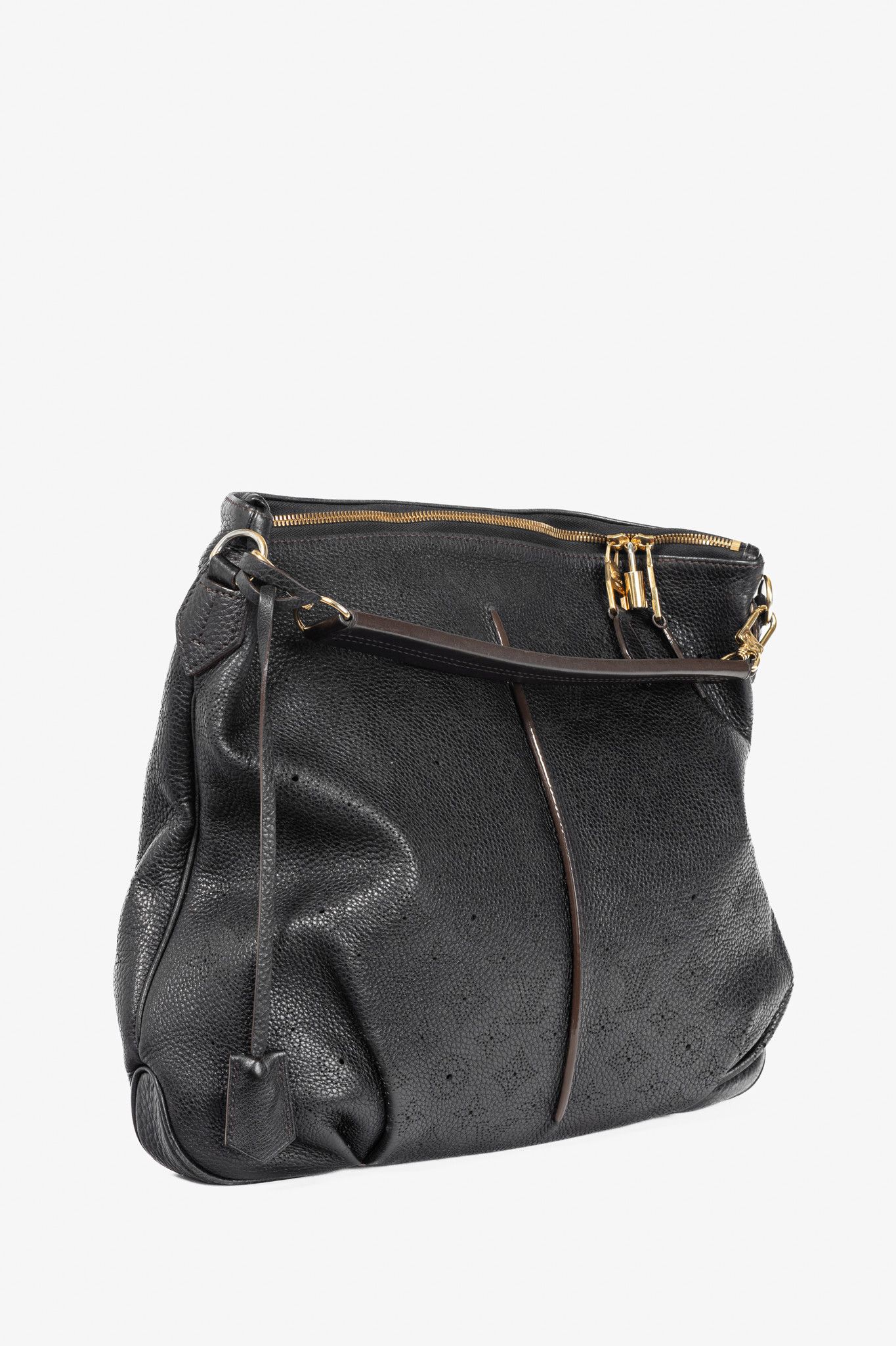 Louis Vuitton Louis Vuitton Selene MM Black Mahina Leather Hobo Size ONE SIZE - 2 Thumbnail