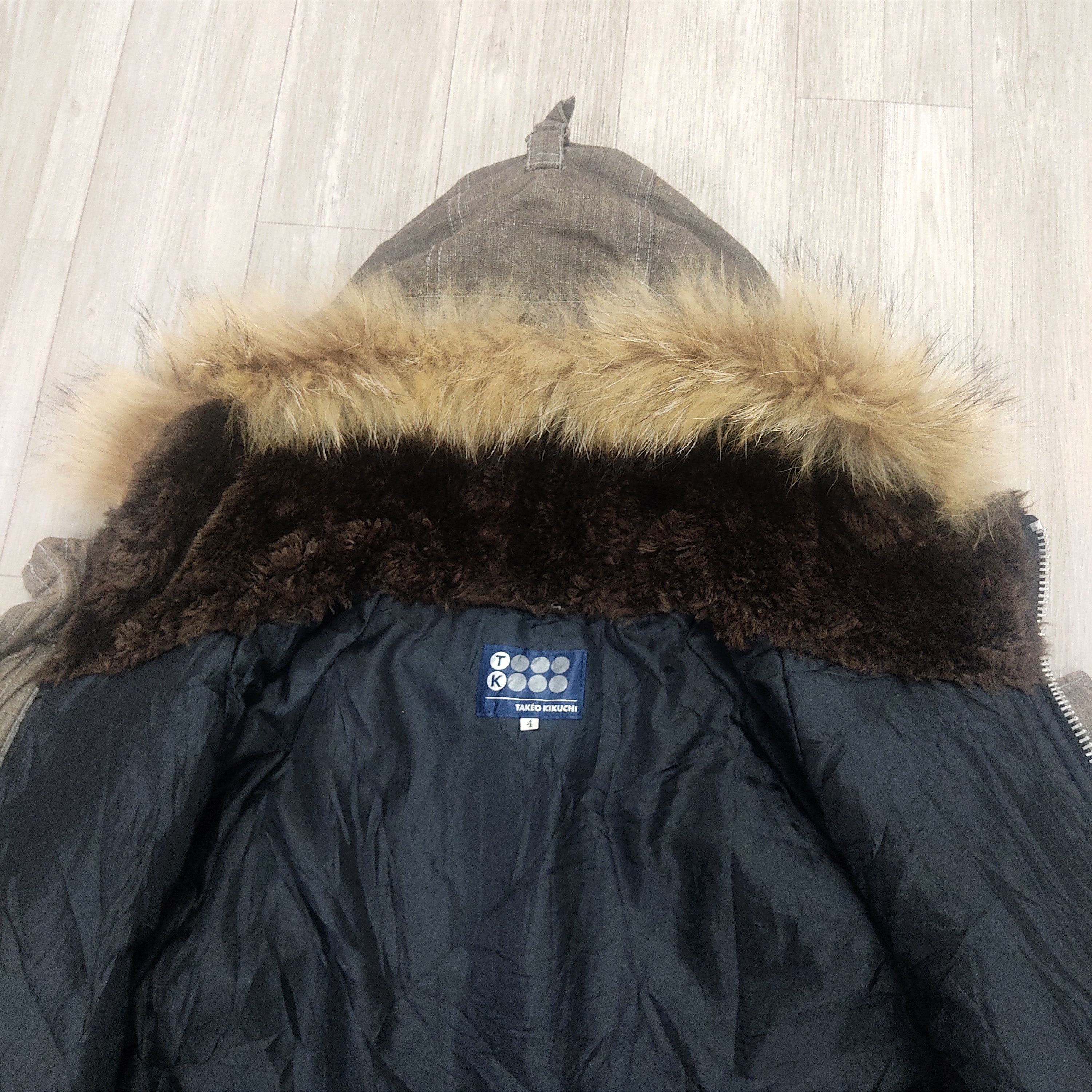 Beauty Beast × Japanese Brand × Takeo Kikuchi TAKEO KIKUCHI Surplus Racoon Fur Hooded Jacket Size US L / EU 52-54 / 3 - 16 Thumbnail