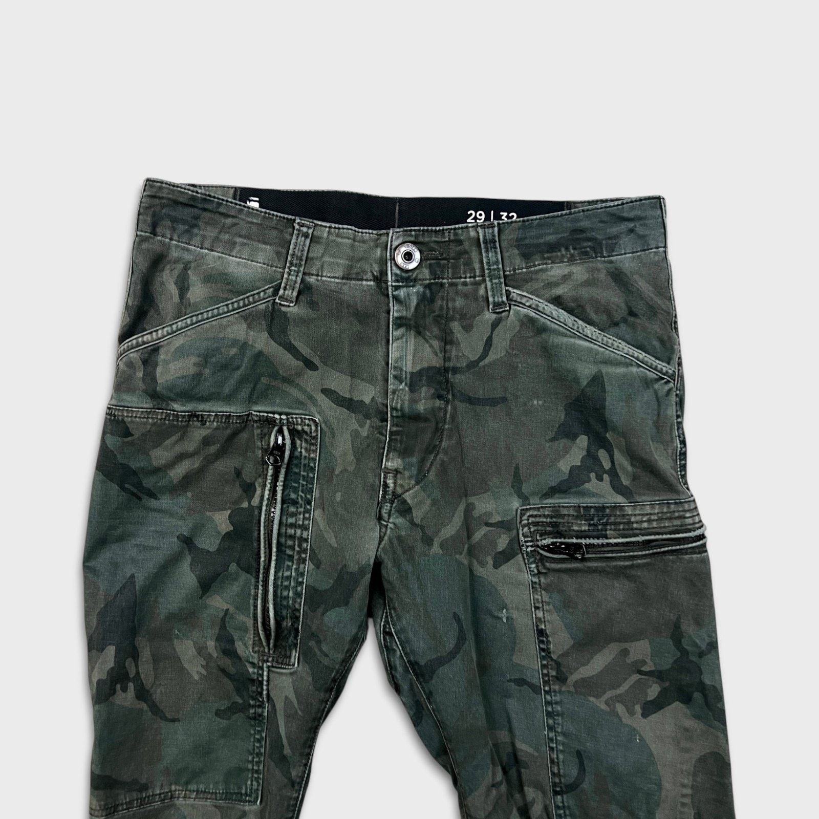 G-Star G Star Raw Pants Mens 29x28 Powel 3D Tapered Cuffed Cargo Size US 29 - 2 Thumbnail