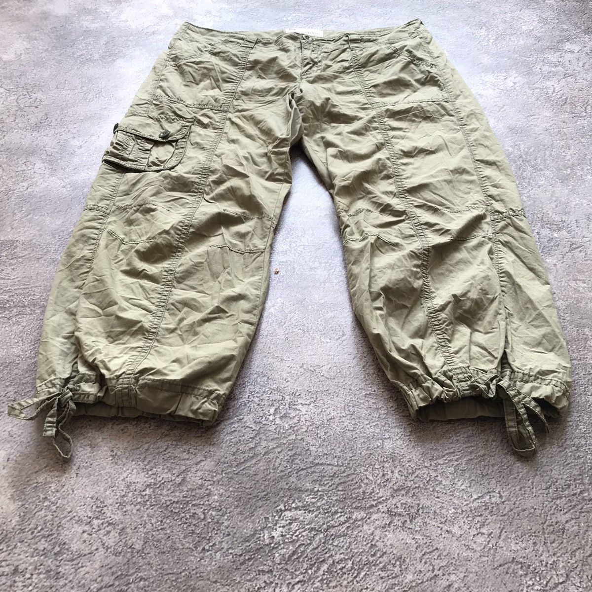 Pre-owned Gap Vintage Capri  Pants Tactical Bondage Multipocket Japan In Green