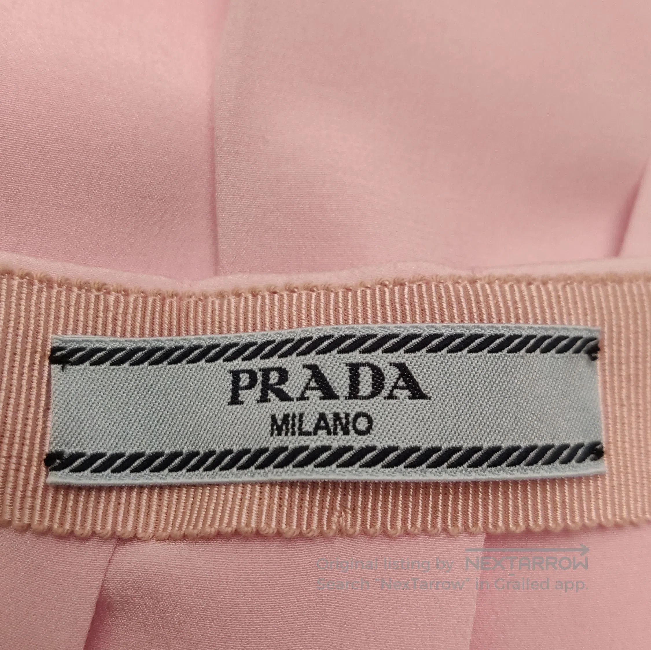 Prada Prada Pink Mulberry Silk Pleated Skirt . Size 22" - 4 Thumbnail