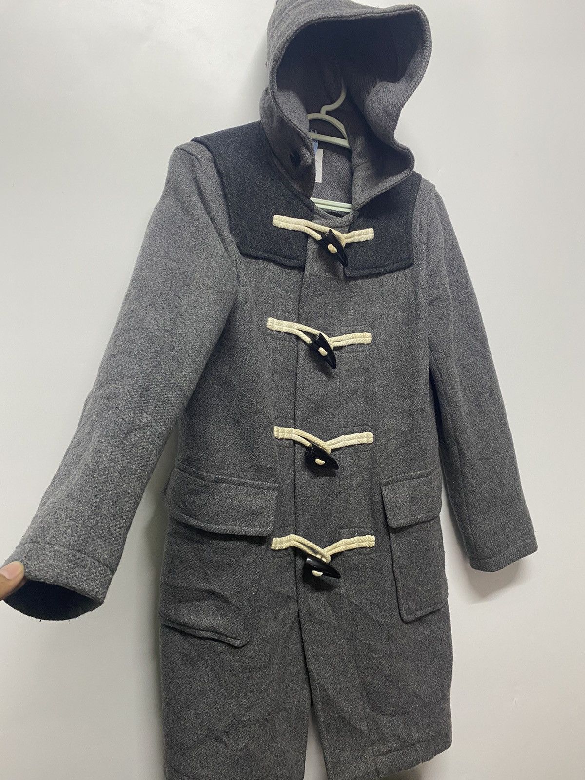 JW Anderson × Japanese Brand × Uniqlo Uniqlo x JW Anderson Wool Duffle Coat Hoodie Jacket Size S / US 4 / IT 40 - 7 Thumbnail