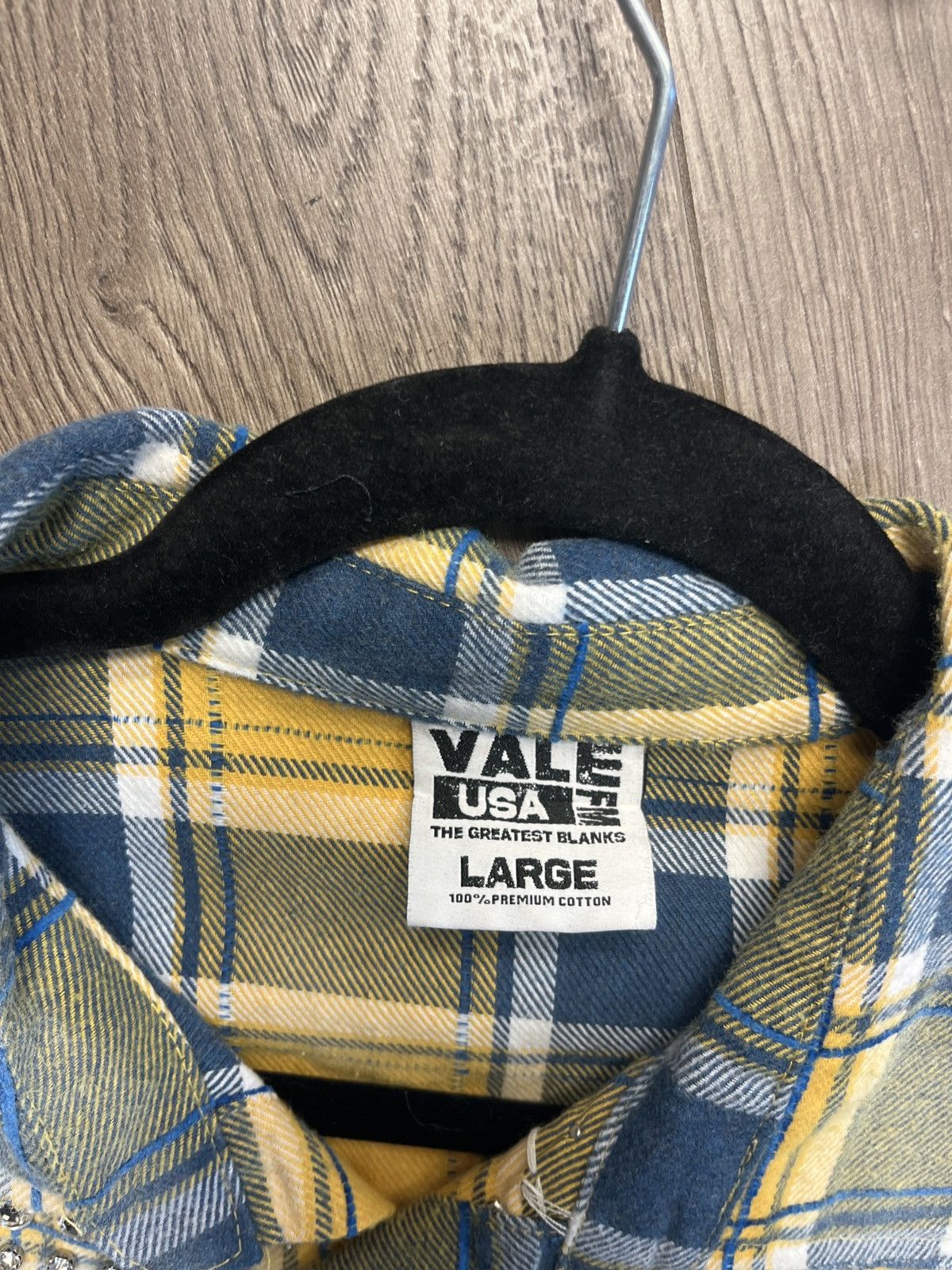 Vale Vale Rhinestone Plaid Shirt size Large Size US L / EU 52-54 / 3 - 5 Thumbnail