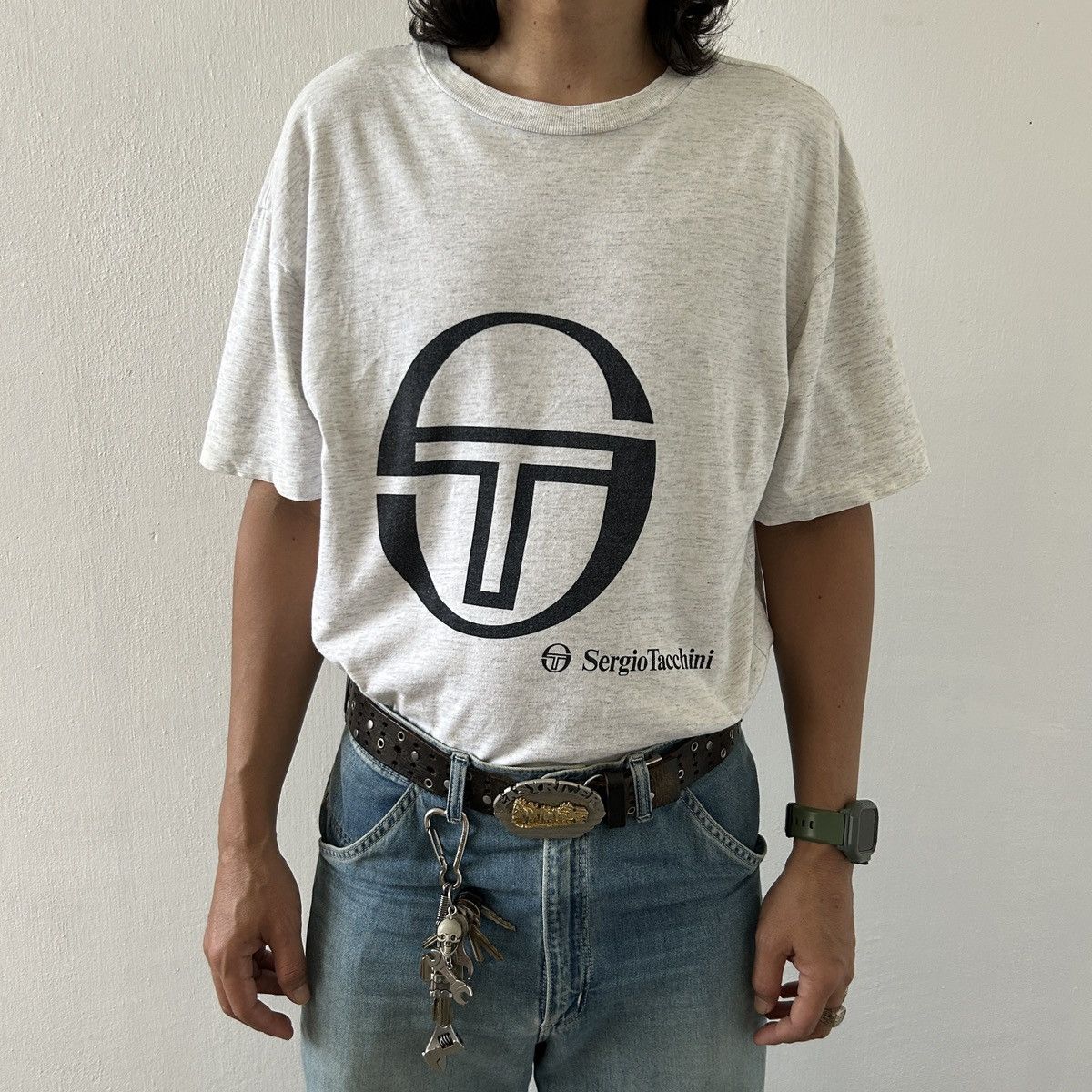 Sergio Tacchini × Vintage 1990s Sergio Tacchini - Essential Top Size US L / EU 52-54 / 3 - 1 Thumbnail