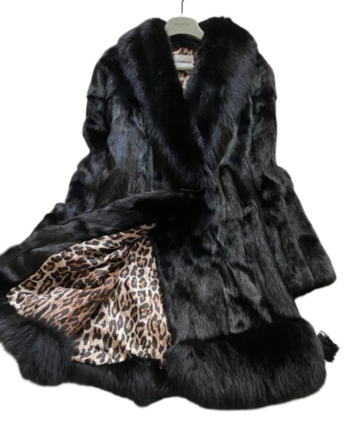Dolce & Gabbana Dolce & Gabbana Fur Coat Leopard Lining Size US S / EU 44-46 / 1 - 1 Thumbnail