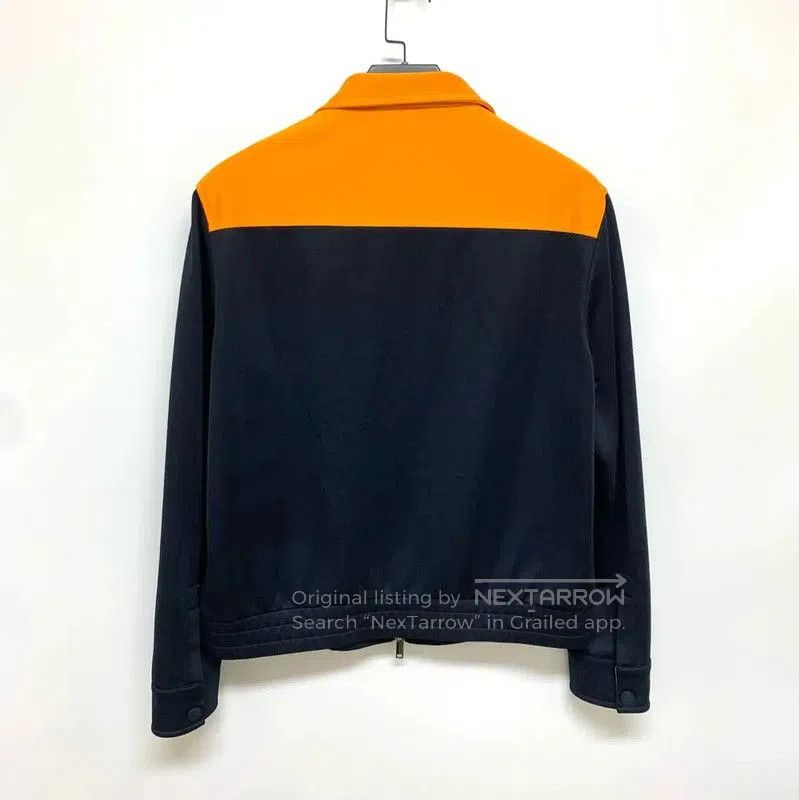 Valentino Valentino Black Cotton Men's Jacket with Orange Accents . Size US M / EU 48-50 / 2 - 8 Thumbnail
