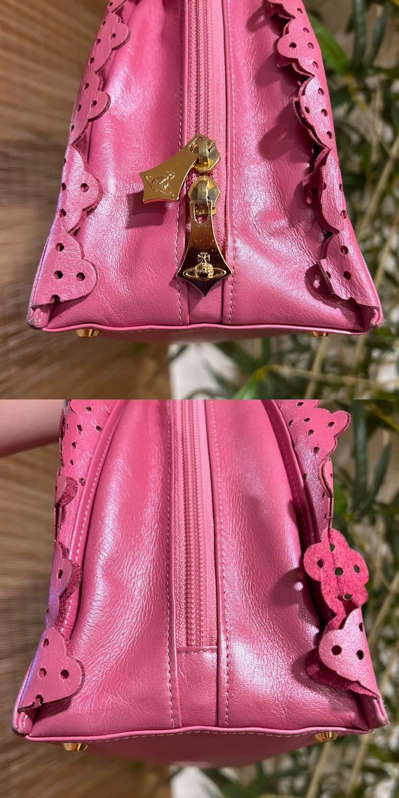 Vivienne Westwood Vivienne Westwood Baba pink lace fan handbag Size ONE SIZE - 6 Thumbnail