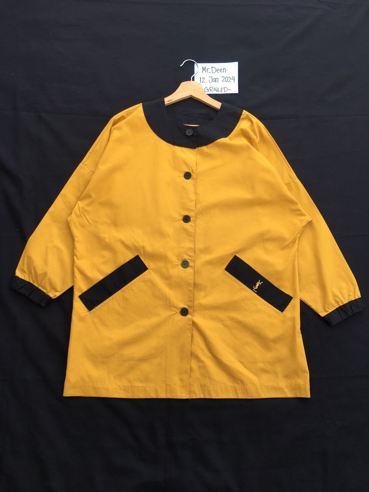 Yves Saint Laurent Rare Vintage YSL Yves Saint Laurent Long Jacket/Outerwear Size L / US 10 / IT 46 - 1 Thumbnail