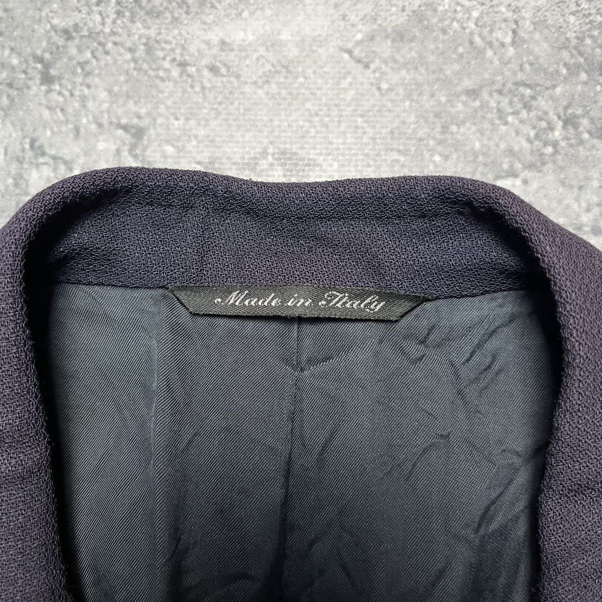 Canali Vintage Canali Blue Wool Blazer Jacket Luxury Classic Formal Size 50R - 3 Thumbnail