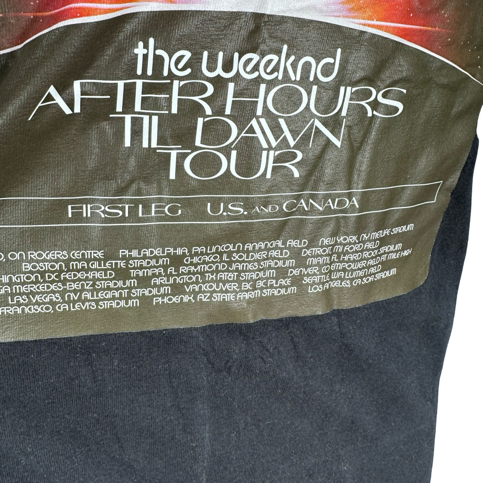 The Weeknd The Weeknd After Hours Til Dawn Tour T-Shirt Men S Black US Size US S / EU 44-46 / 1 - 3 Thumbnail