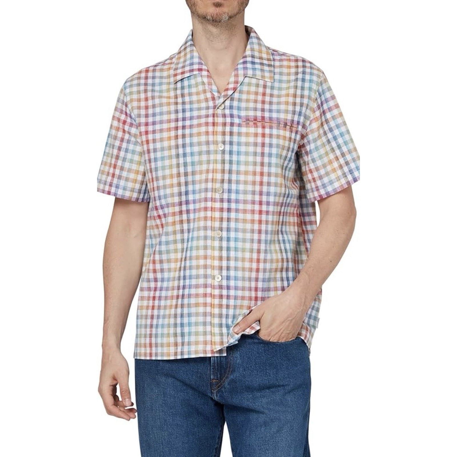 Paul Smith NWT $175 PAUL SMITH Multi Checked Short Sleeve Shirt Small Size US S / EU 44-46 / 1 - 1 Thumbnail
