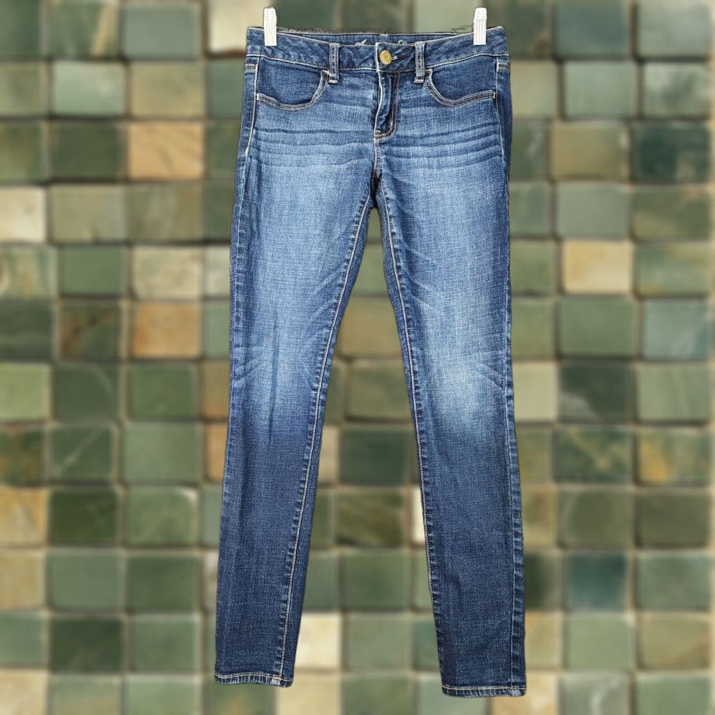 American Eagle Outfitters American Eagle Jeans Jegging Womens Skinny 6 Blue IS 29x29 Size 6 Womens Blue Jegging Size 28" / US 6 / IT 42 - 1 Thumbnail