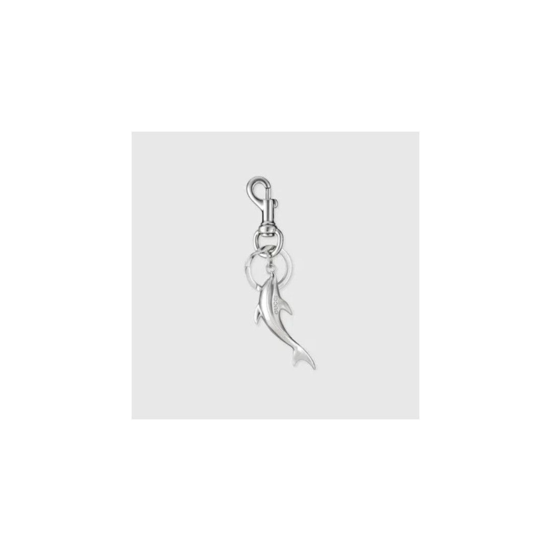 Gucci oc11z1225 Size: OS / Engraved Dolphin Keychain Charm Silver Size ONE SIZE - 1 Preview