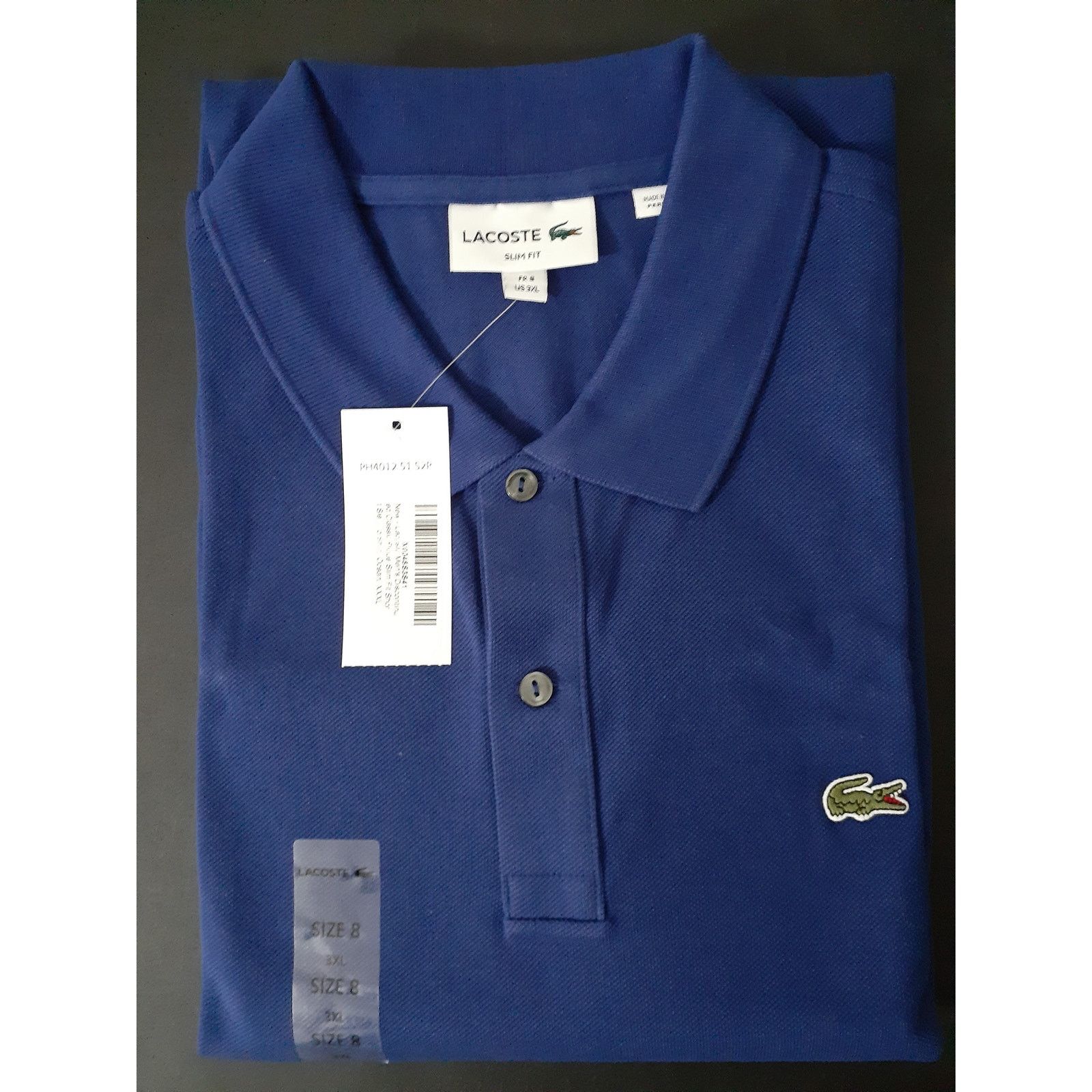 Lacoste Lacoste Mens Legacy Slim Fit Short Polo Shirt, Ocean 3XL Size US XXL / EU 58 / 5 - 2 Thumbnail